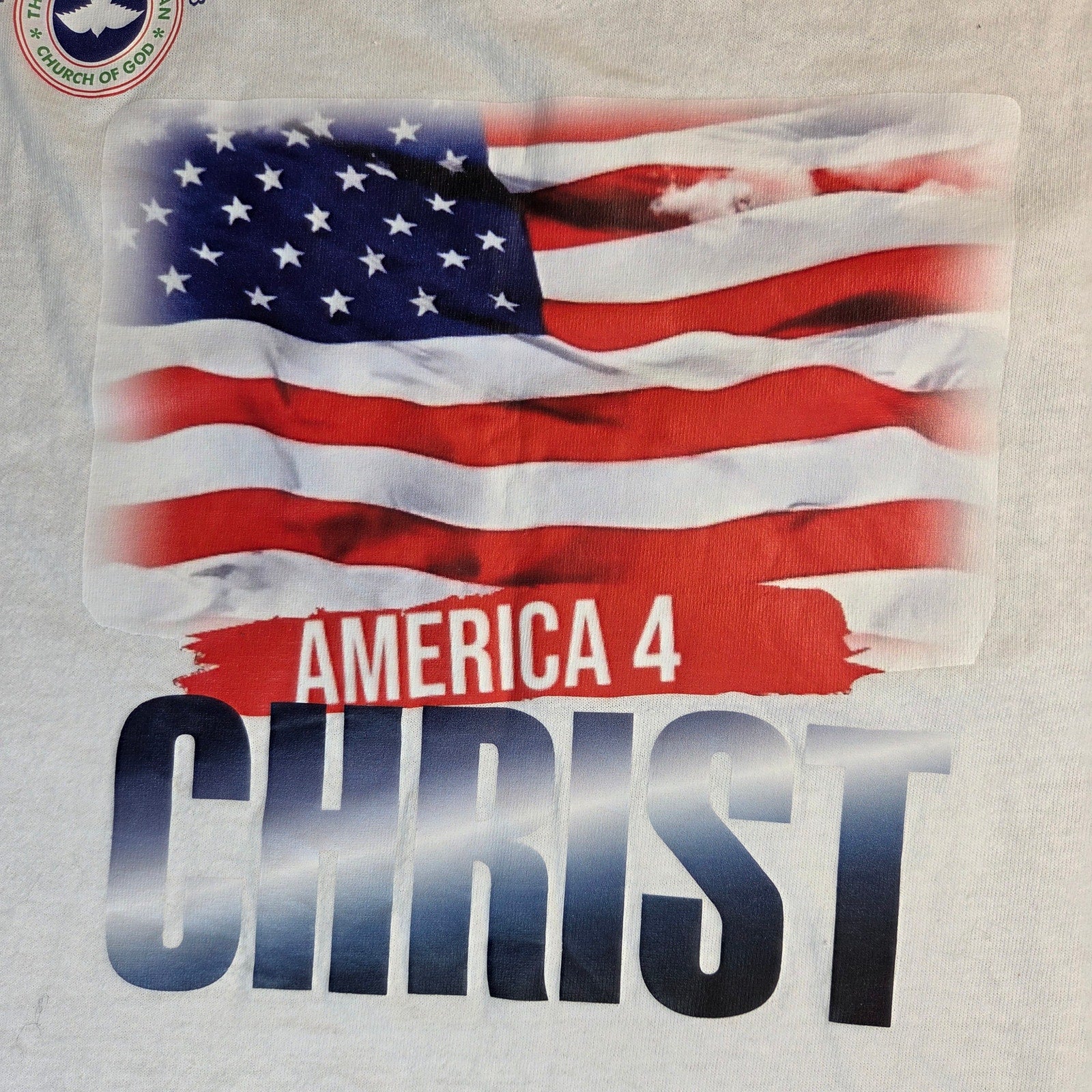 Gildan America 4 Christ T Shirt Mens Medium Christian Bible Verse Graphic