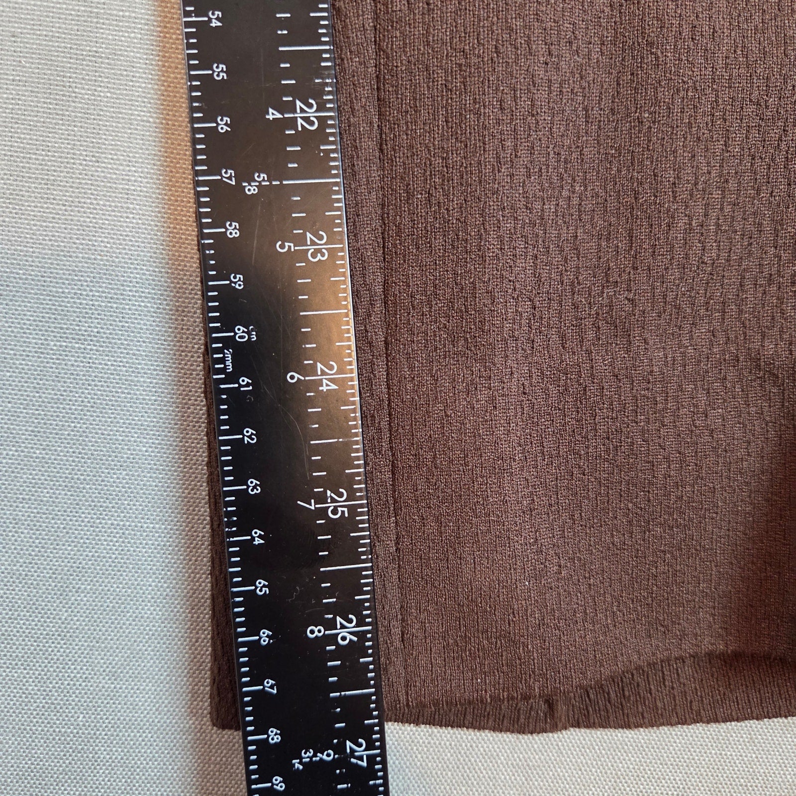 Vintage Handmade Brown Pleated Dress Pants 1970s 37x26.5 Cuffed Hem
