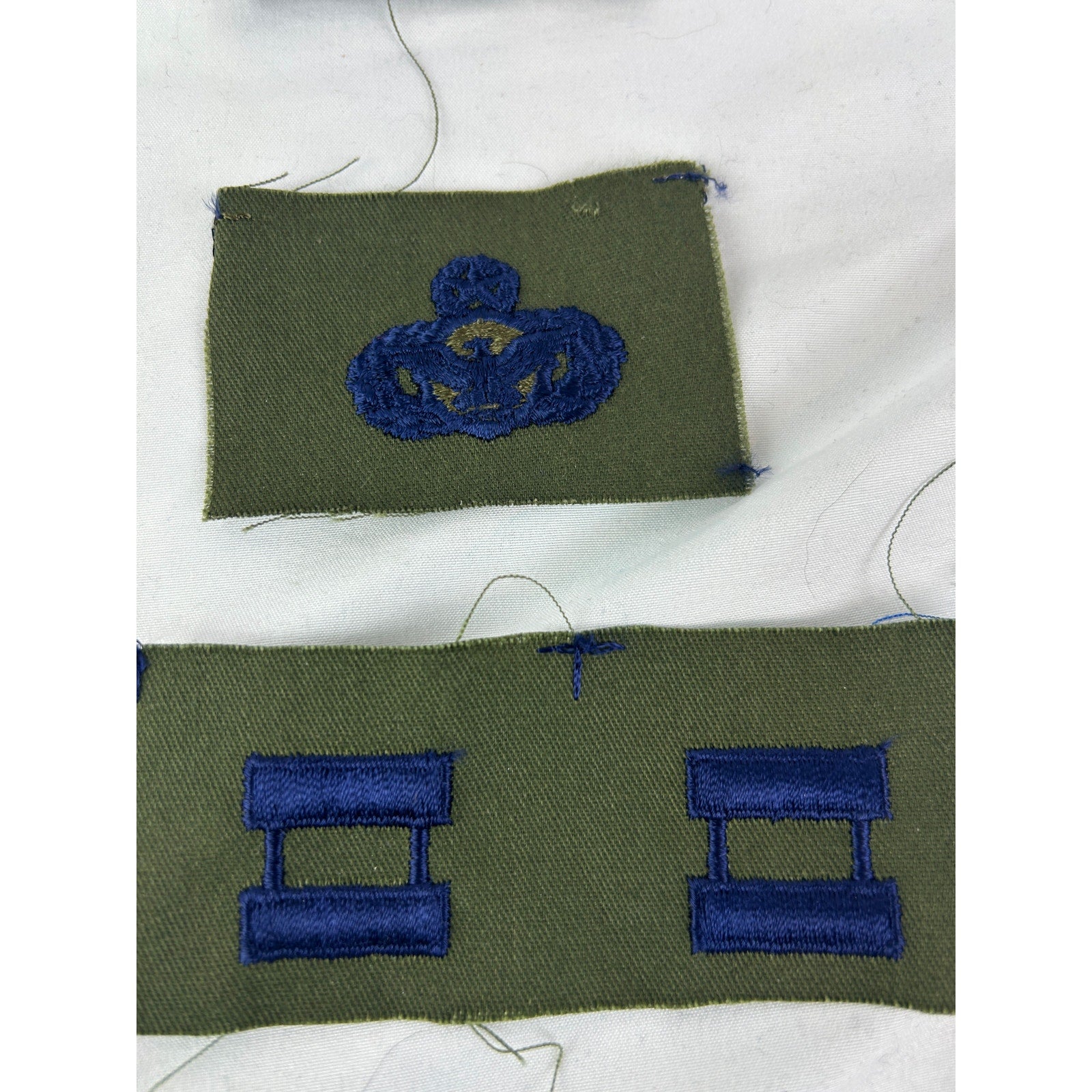 US Air Force Patch Lot Rank Chevrons Wings OD Green 18pcs