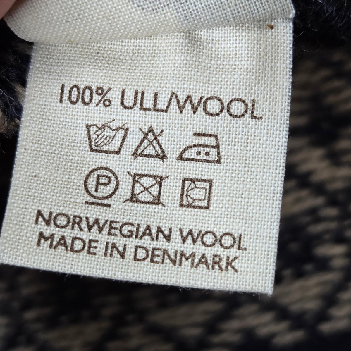 ODA of Norway Womens M Open Front Nordic Wool Cardigan Sweater Denmark Made