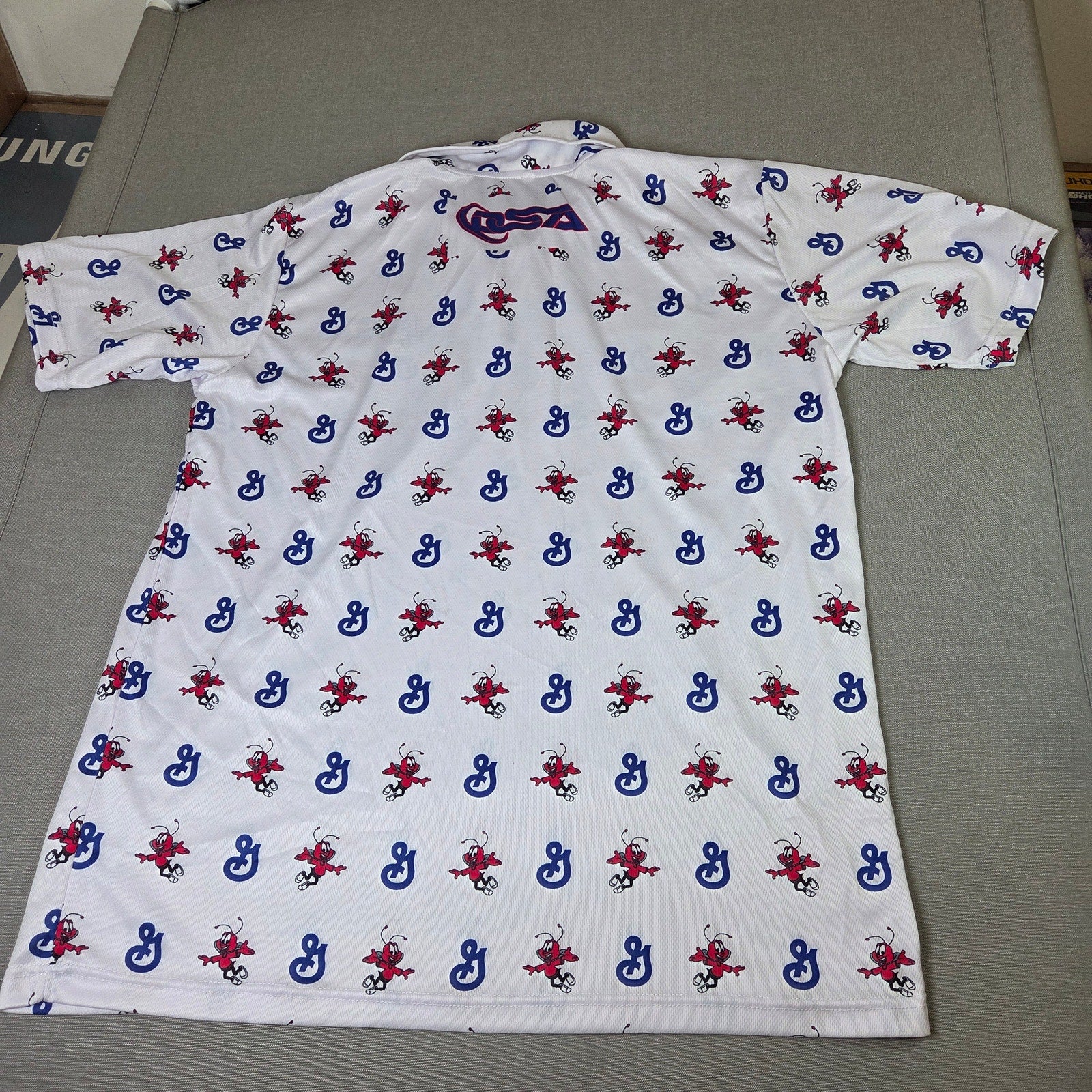 General Mills Honey Nut Cheerios Bee All Over Print Polo Shirt XL Promo