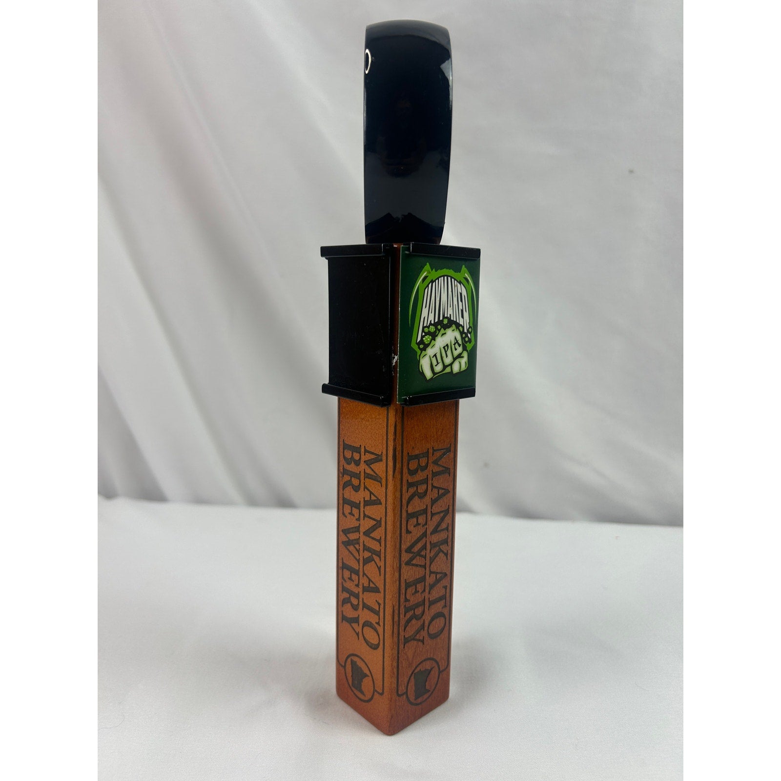 Mankato Brewery Haymaker IPA Beer Tap Handle Minnesota Wood Breweriana 10in