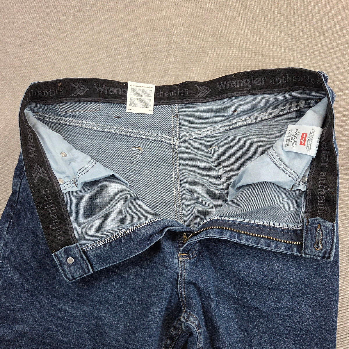 Wrangler Authentics Mens 36x29 Comfort Flex Straight Leg Jeans 10ZM1CSDS NWT
