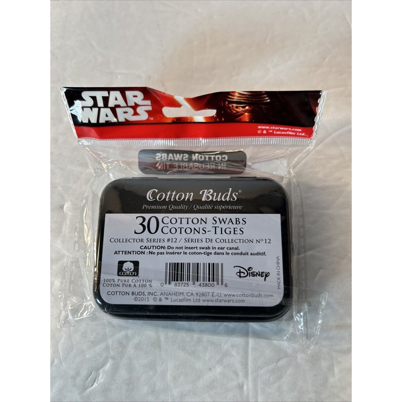 Star Wars Mini Tins featuring Kylo Ren Cotton Buds Lot of 2 NIP