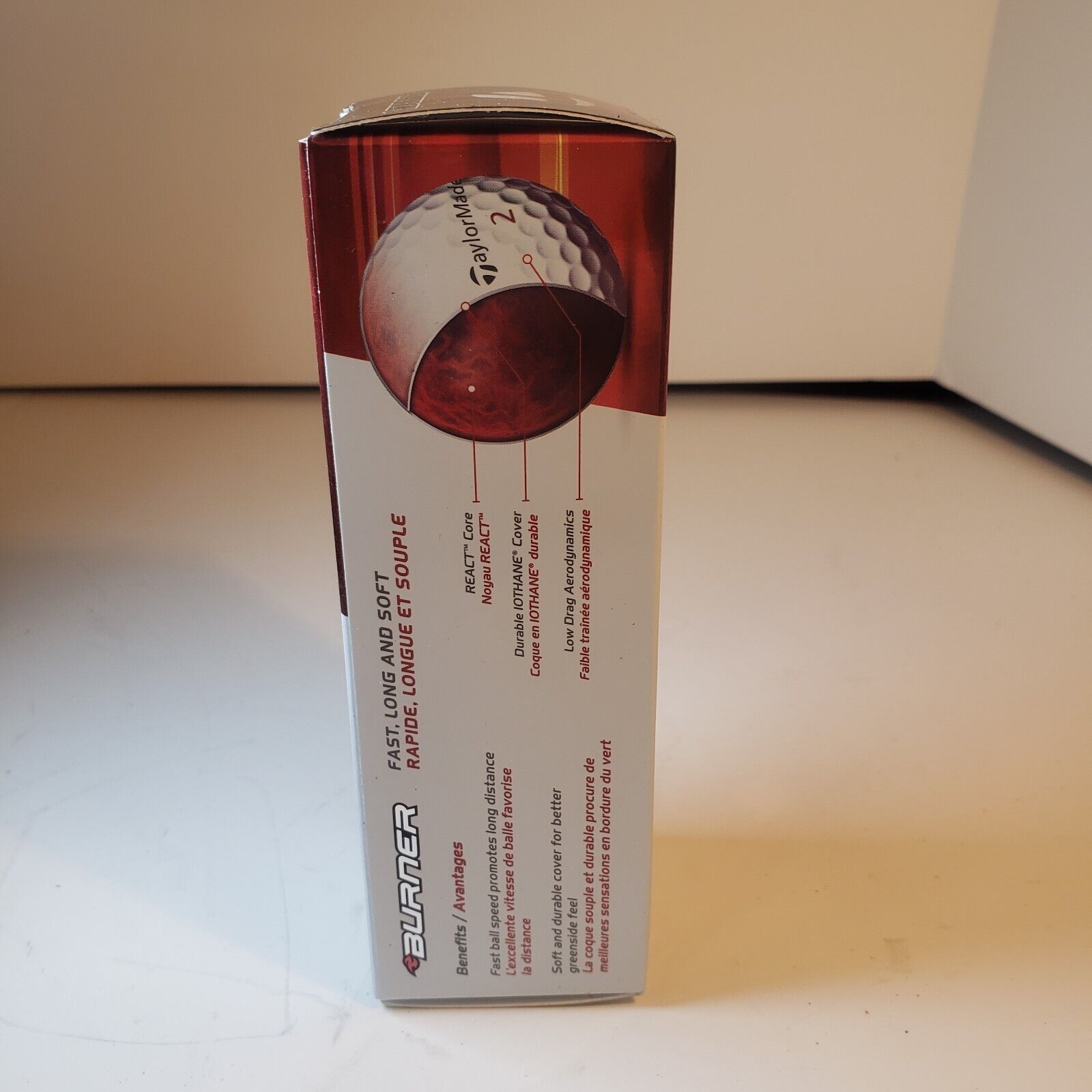 TaylorMade Burner Golf Balls One Pack 3 Balls Fast, Long ad Soft 2013 NIB