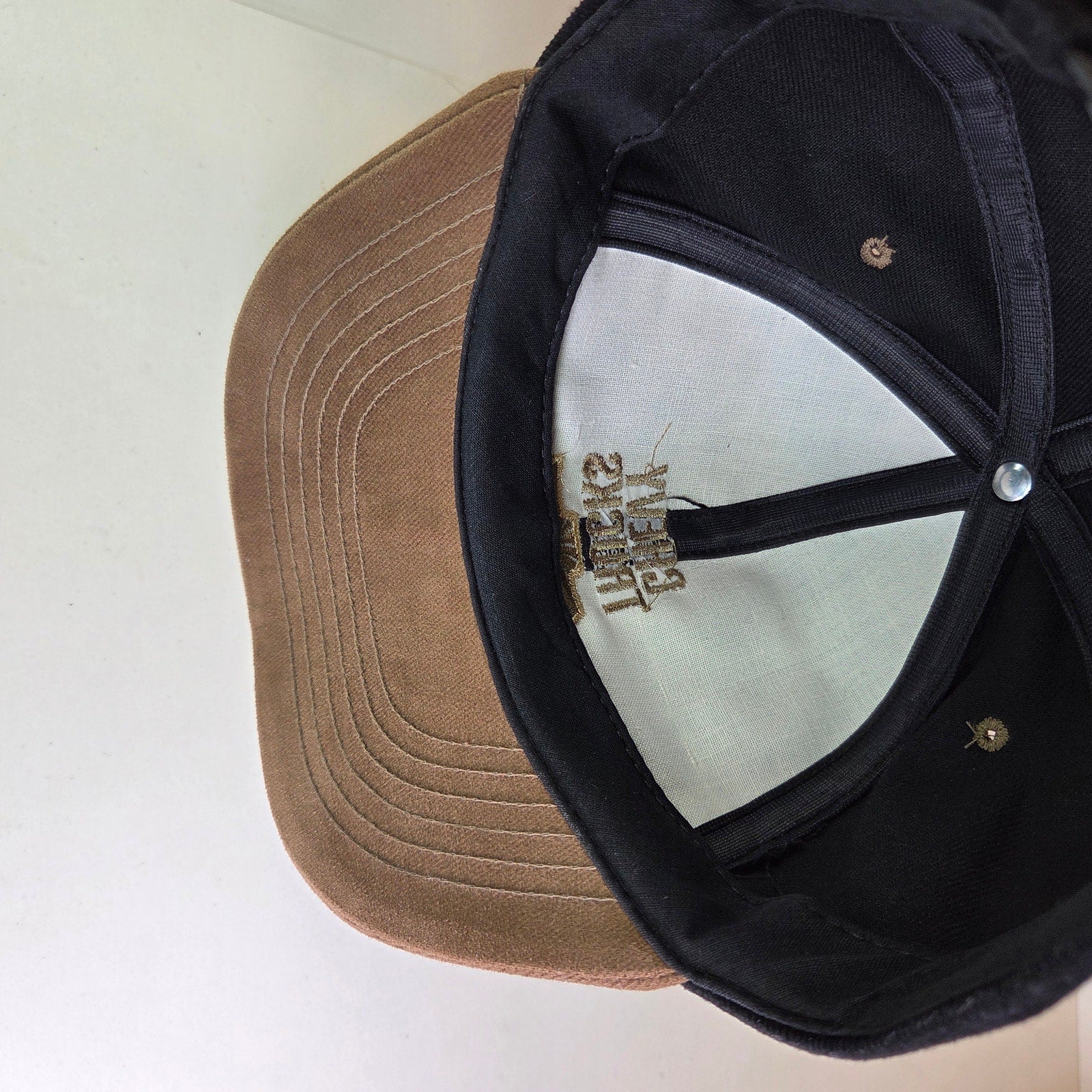 Vintage Chevy Trucks Snapback Hat Swingster USA Made Black Brown Cap