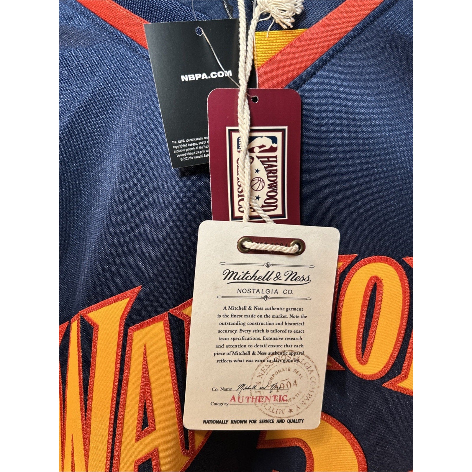 Stephen Curry #30 Warriors 2009-10 Mitchell & Ness Authentic Jersey 5XL