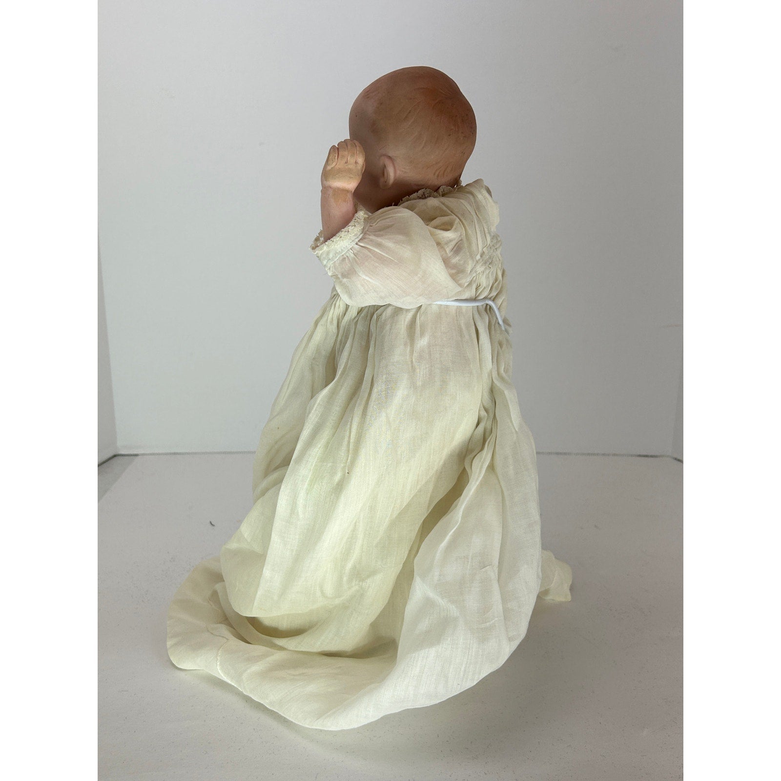 Antique Gebruder Heubach 12" Baby Boy Doll – With Bisque Head & Composition Body
