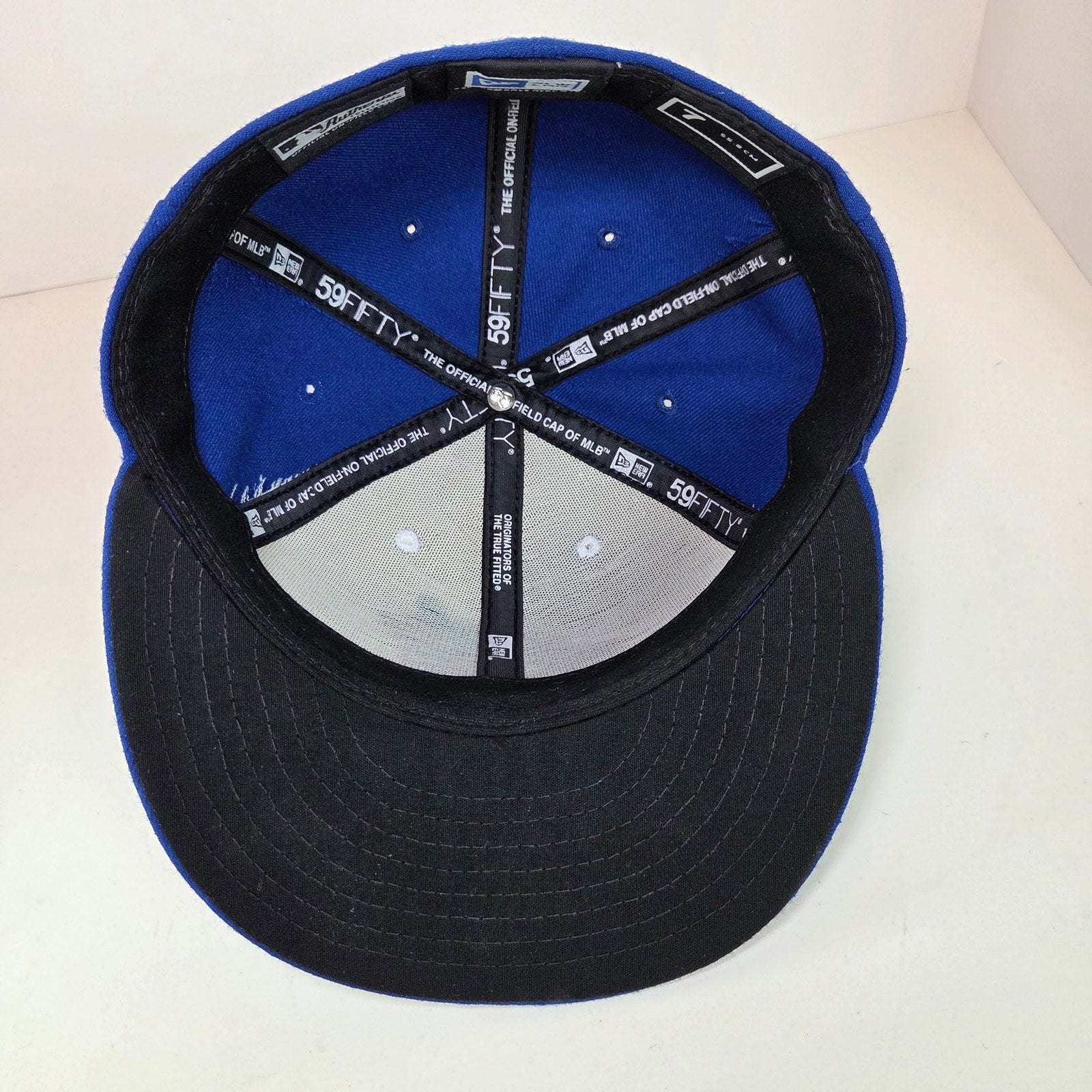 Toronto Blue Jays 59FIFTY New Era Fitted Hat Size 7 MLB Cap Blue White