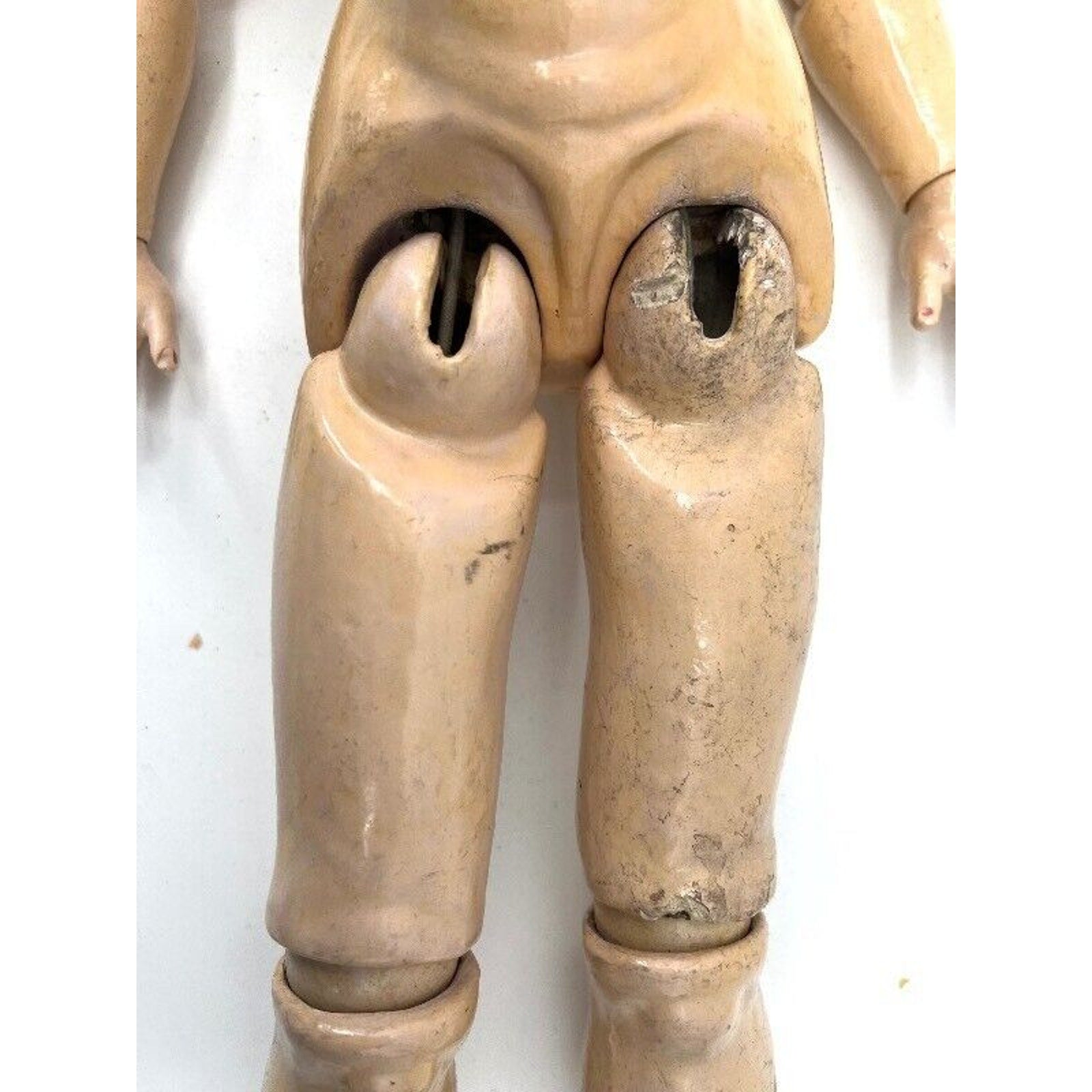 Antique 1906 Schoenau & Hoffmeister Bisque Doll 22” Open Mouth Compo Body
