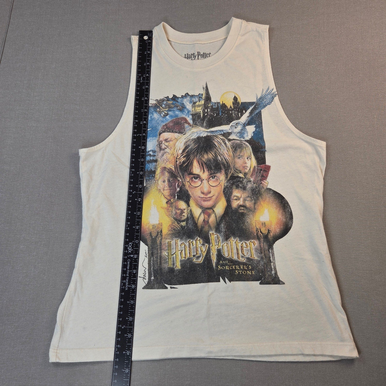 Harry Potter Sorcerer's Stone 2001 Warner Bros Tank Top Shirt Medium Vintage