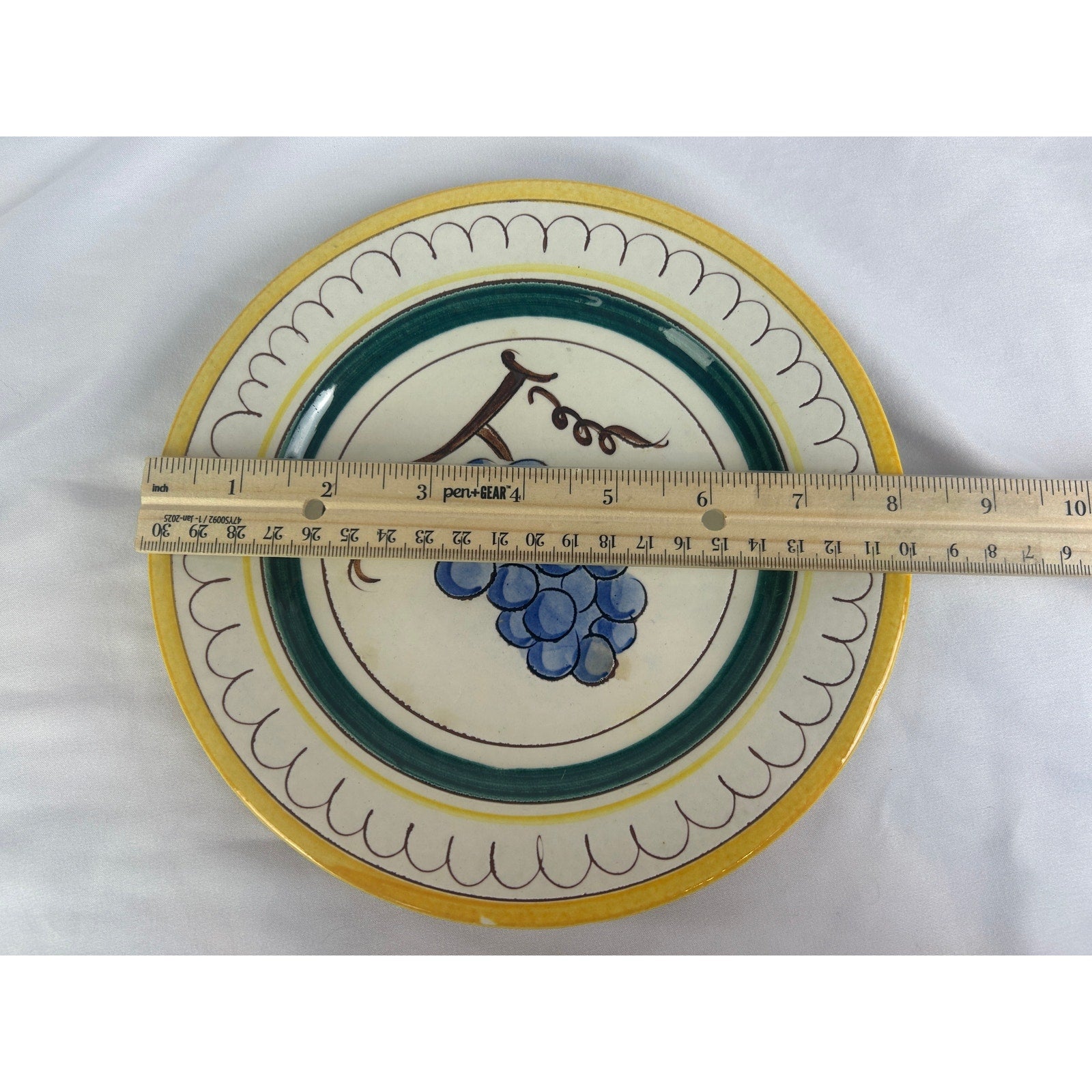 Stangl Pottery Fruit Pattern 8" Salad Plates Set of 5 Hand Painted