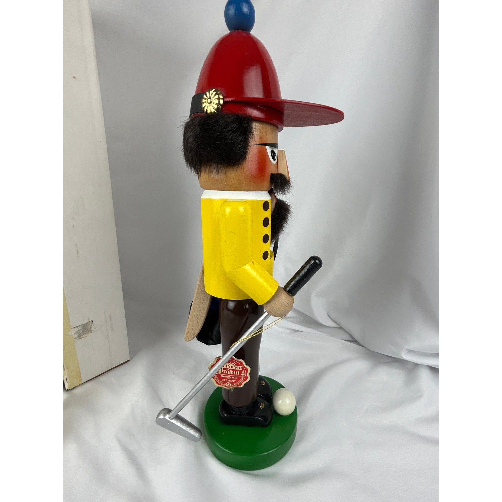 Steinbach S692 The Golfer Nutcracker Handmade Germany w/ Clubs & Box