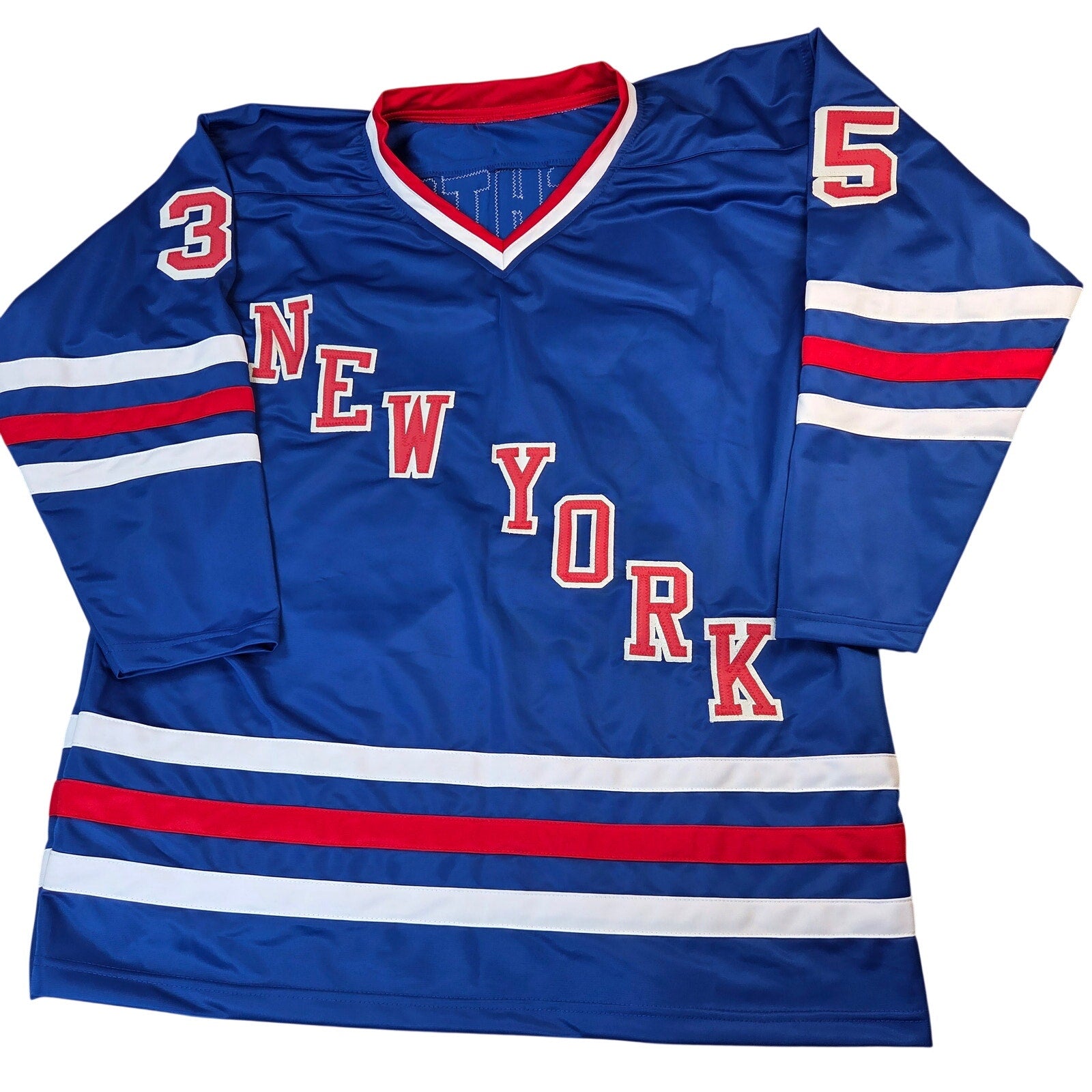 Mike Richter Signed New York Rangers #35 Custom Jersey BAS Witness Auto