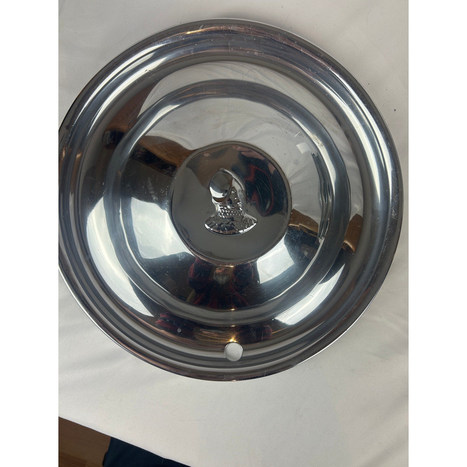 1951–1952 DeSoto Deluxe 15 Inch Chrome Hubcaps Set of 4 Vintage