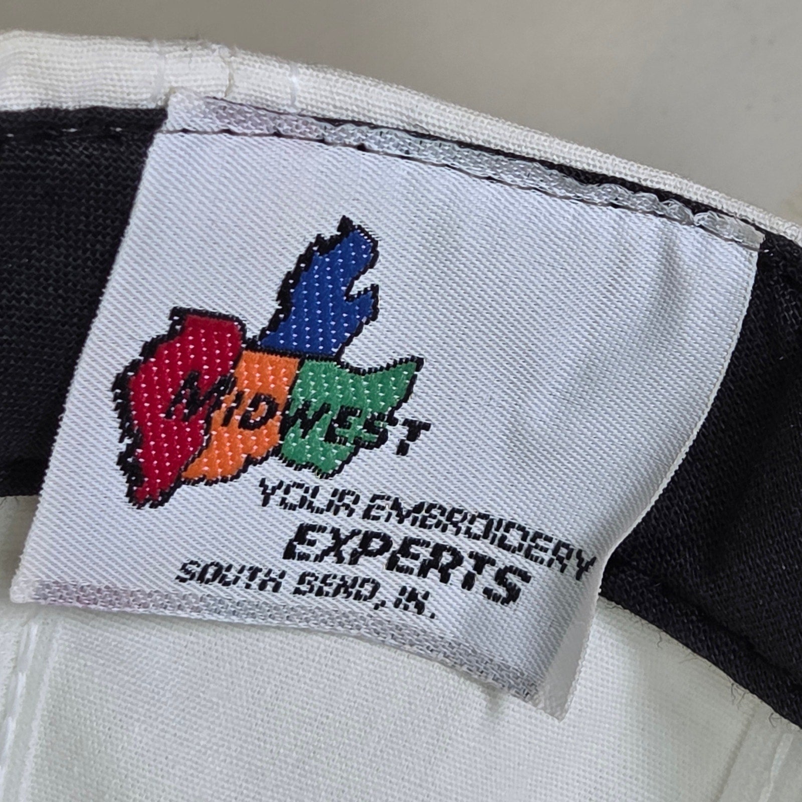 Vintage 90s Hoosier Racing Tire Snapback Hat White Purple Logo USA Made