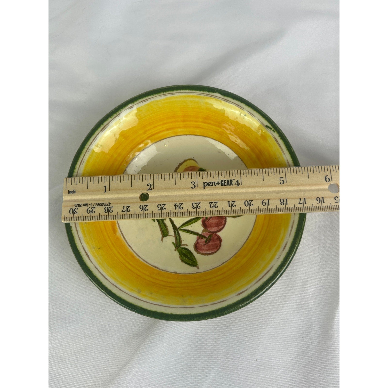 Vintage Della Ware Festival Fruit Bowls Set 5 Hand Painted USA