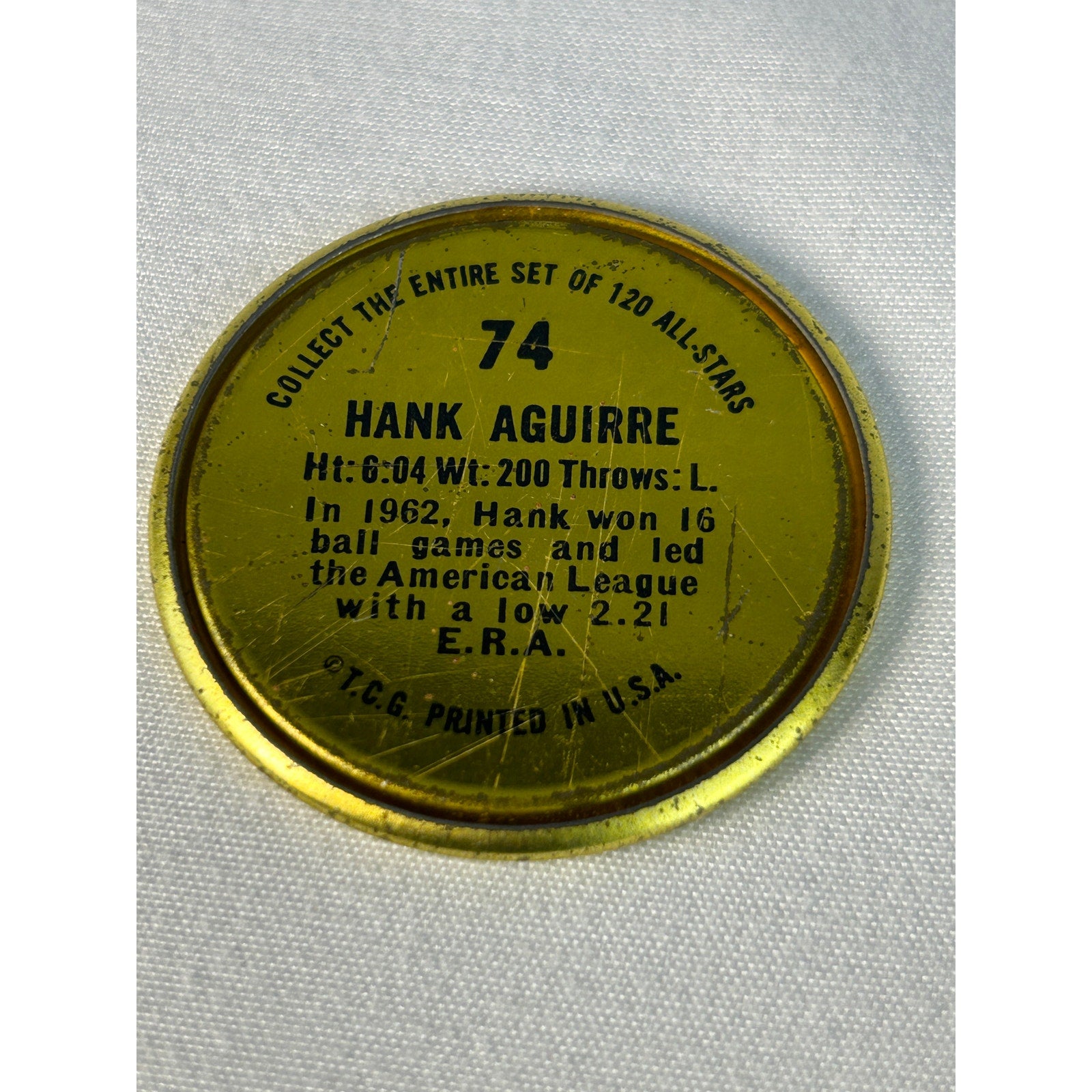 1964 Topps Baseball Coins Detroit Tigers Norm Cash Hank Aguirre Lot