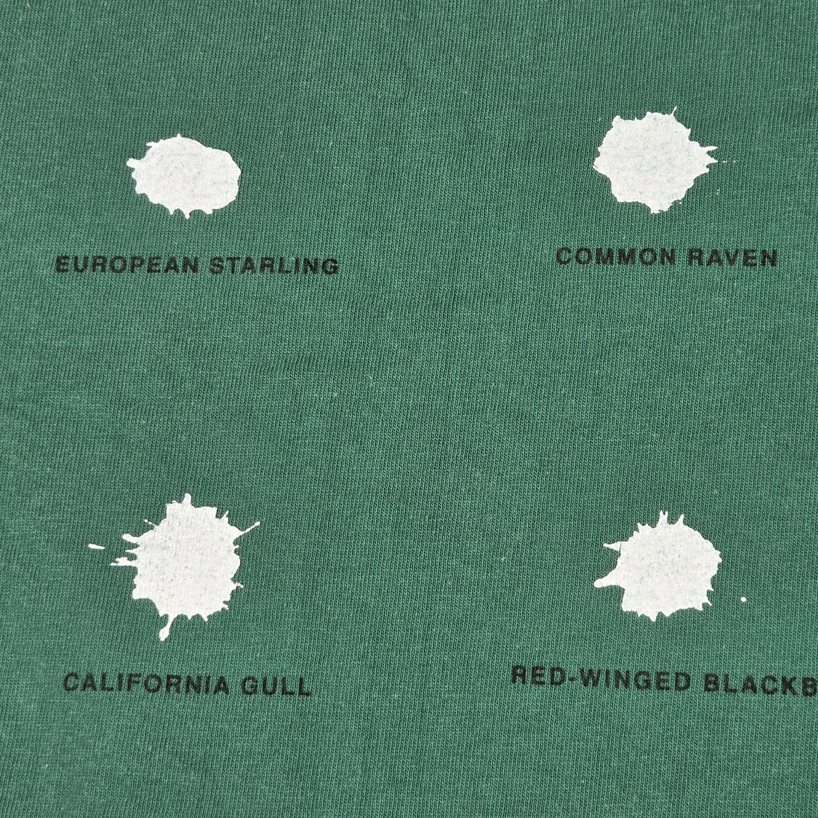 Oneita 1994 Bird Poop Identification Single Stitch USA T Shirt XL Vintage