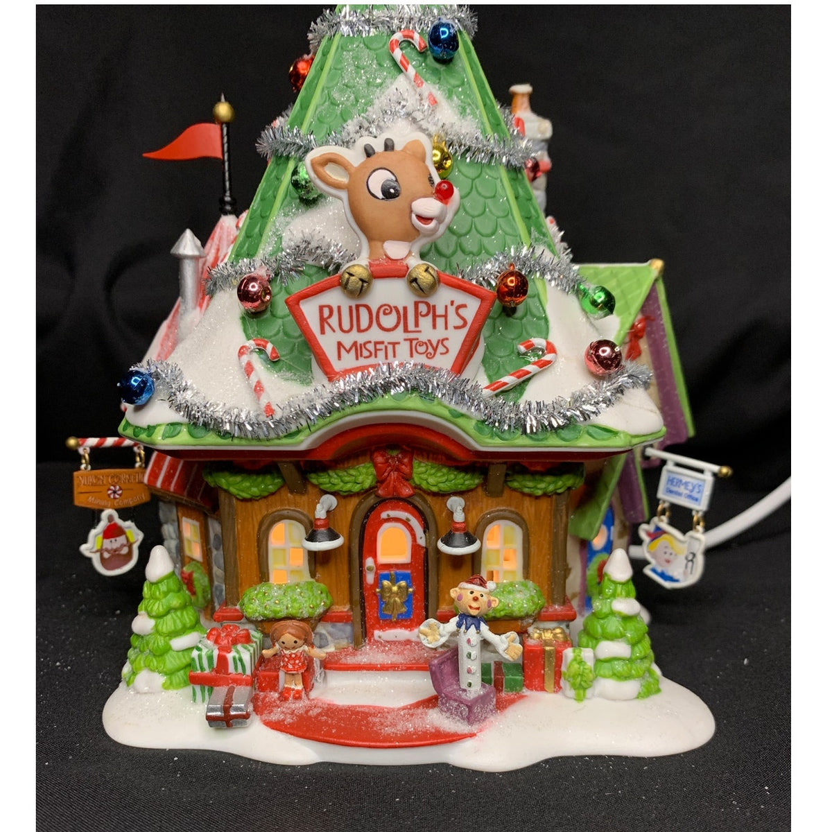 Dept 56 Rudolph’s Misfit Headquarters 56769 North Pole Village Lighted Box