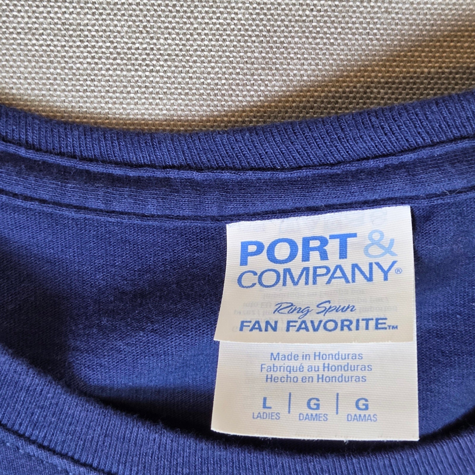 Caitlin Clark #22 Womens Large T Shirt Port & Company Blue Cotton