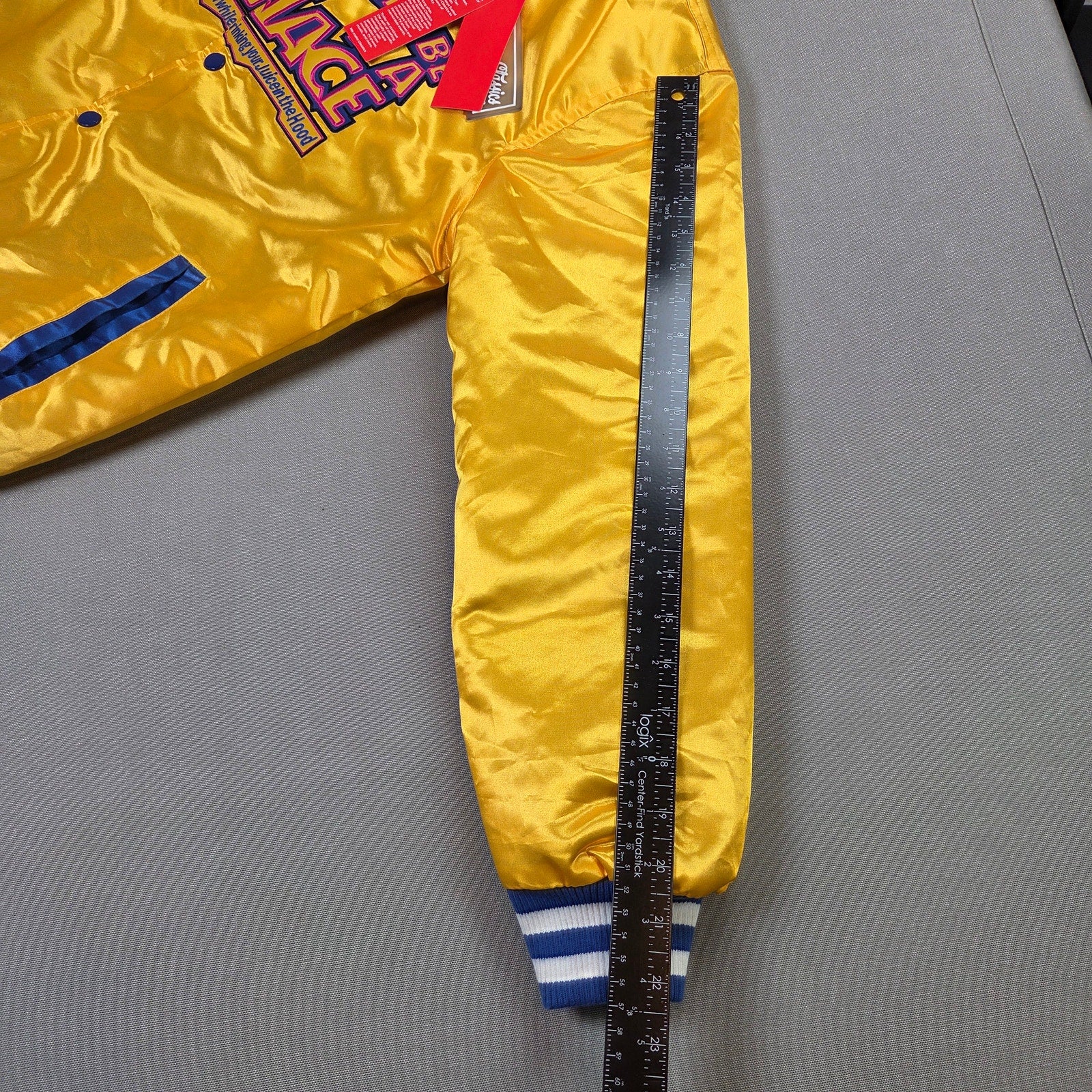 Headgear Classics Don’t Be A Menace Loc Dog Satin Varsity Jacket XL NWT