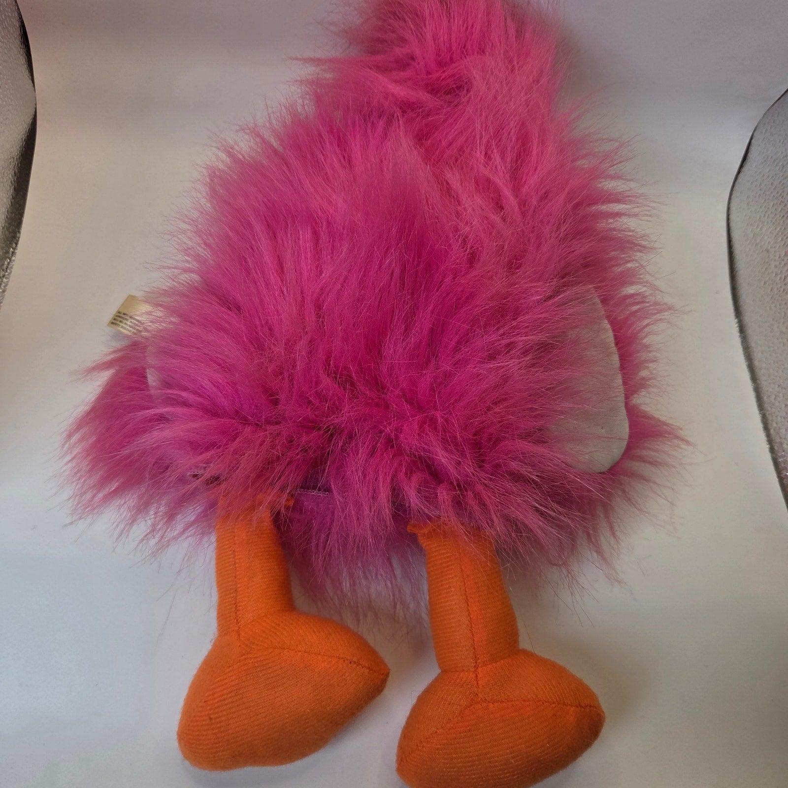 OTC Pink Bird Hand Puppet Plush Squeaker Beak Oriental Trading Toy Puppet
