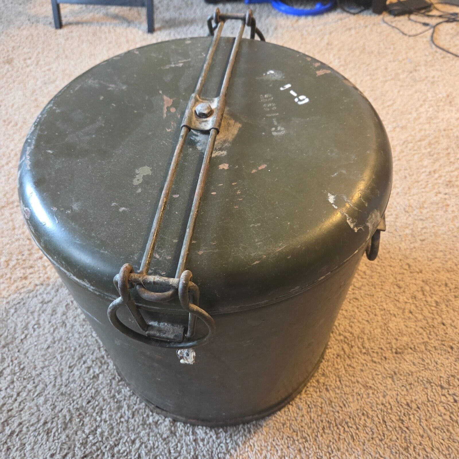 WWII US Army Mermite Food Container 1943/44 SMCO w/ 3 Inserts Militaria