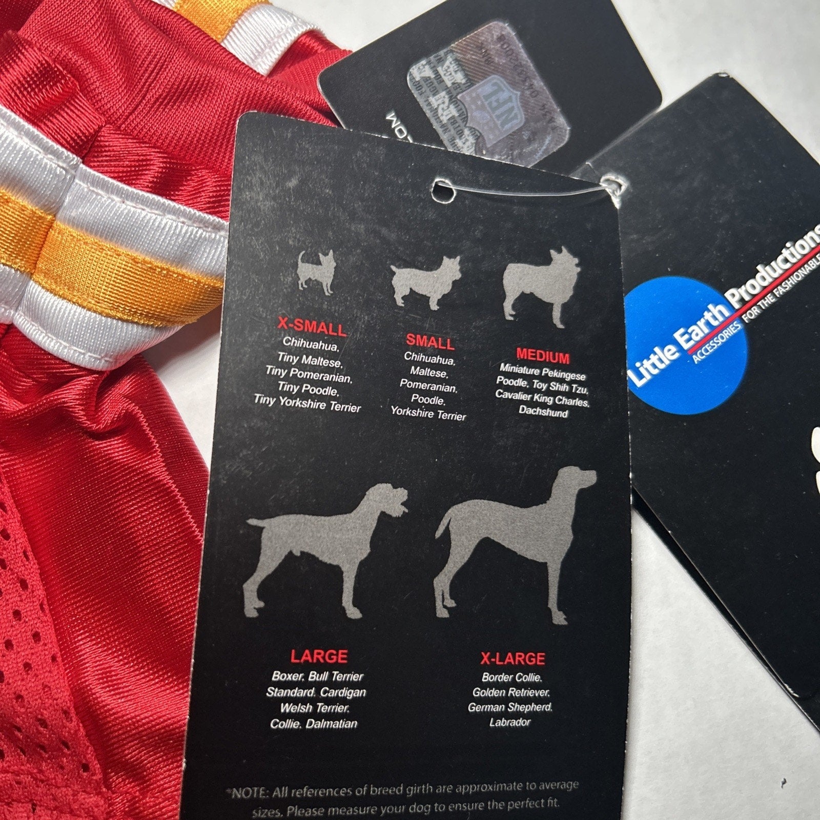 Kansas City Chiefs XS Dog Jersey