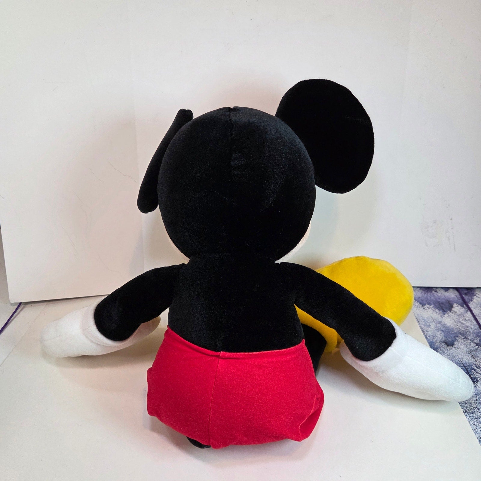 Mickey Mouse Large Plush Stuffed Animal Disney Parks 19” Sitting