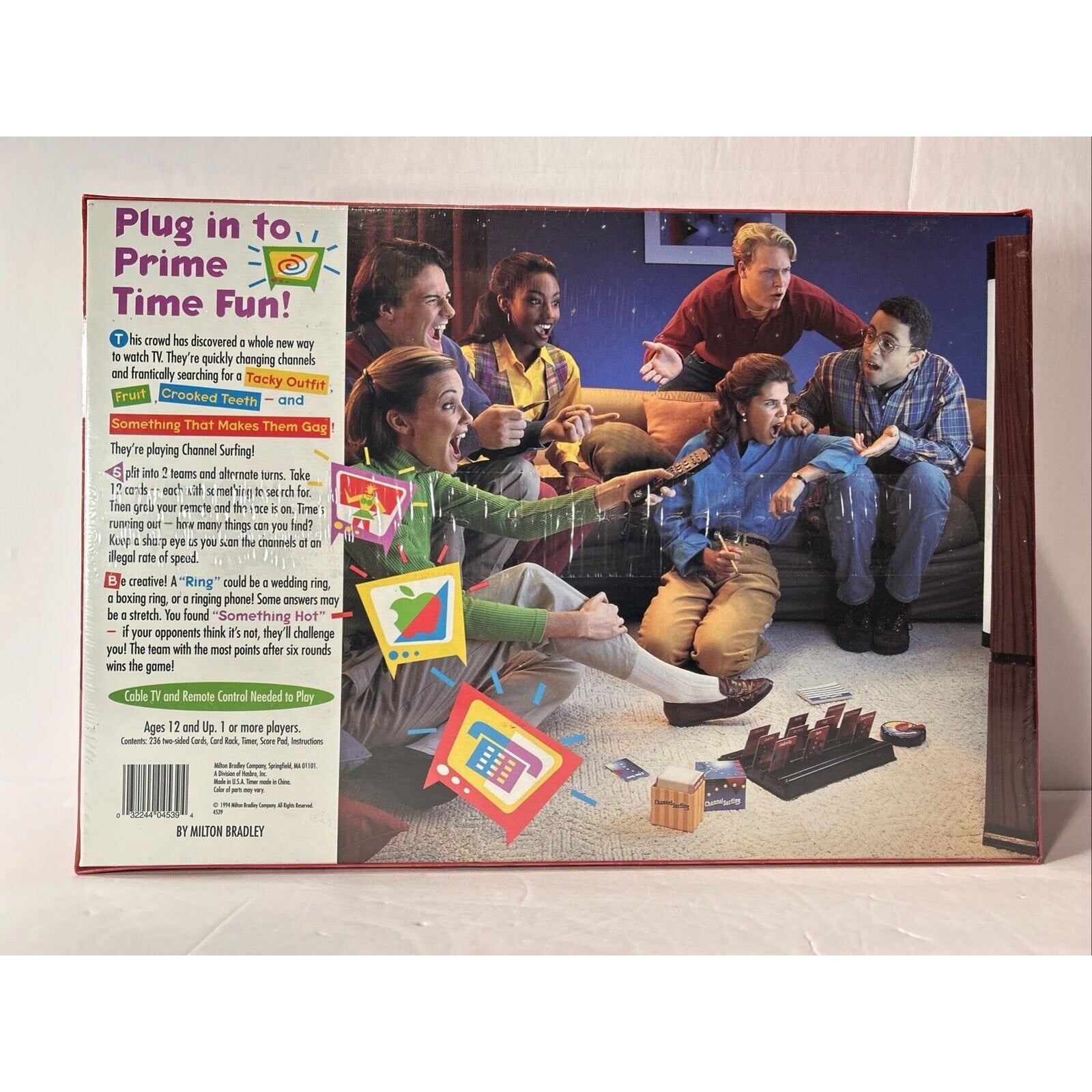 1994 Channel Toy Surfing TV Board Game By Milton Bradley 90s NEW & SEALED