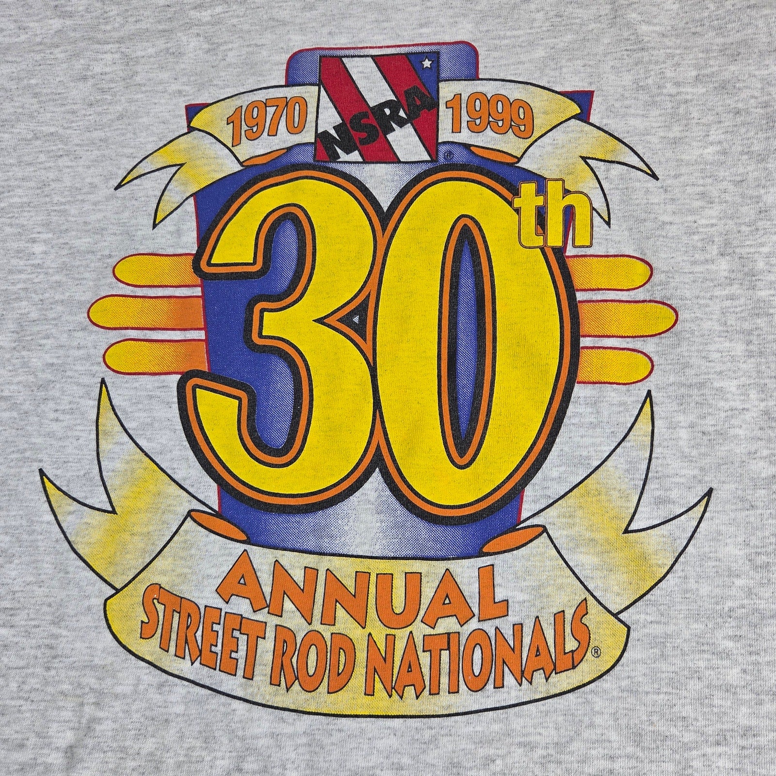 Vintage 1999 NSRA 30th Annual Street Rod Nationals Gildan T-Shirt XL Hot Rod