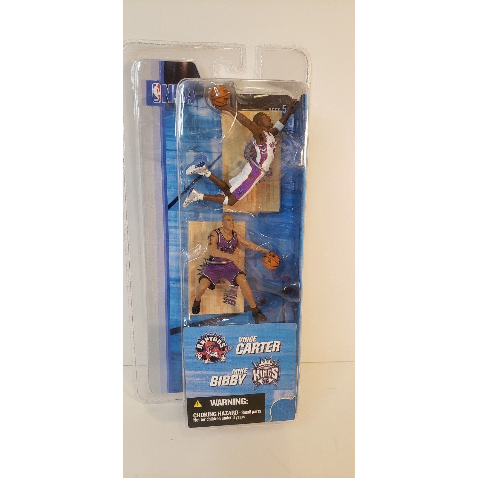 Vince Carter & Mike Bibby McFarlane 2-pack 3" Figures Raptors/Kings NEW