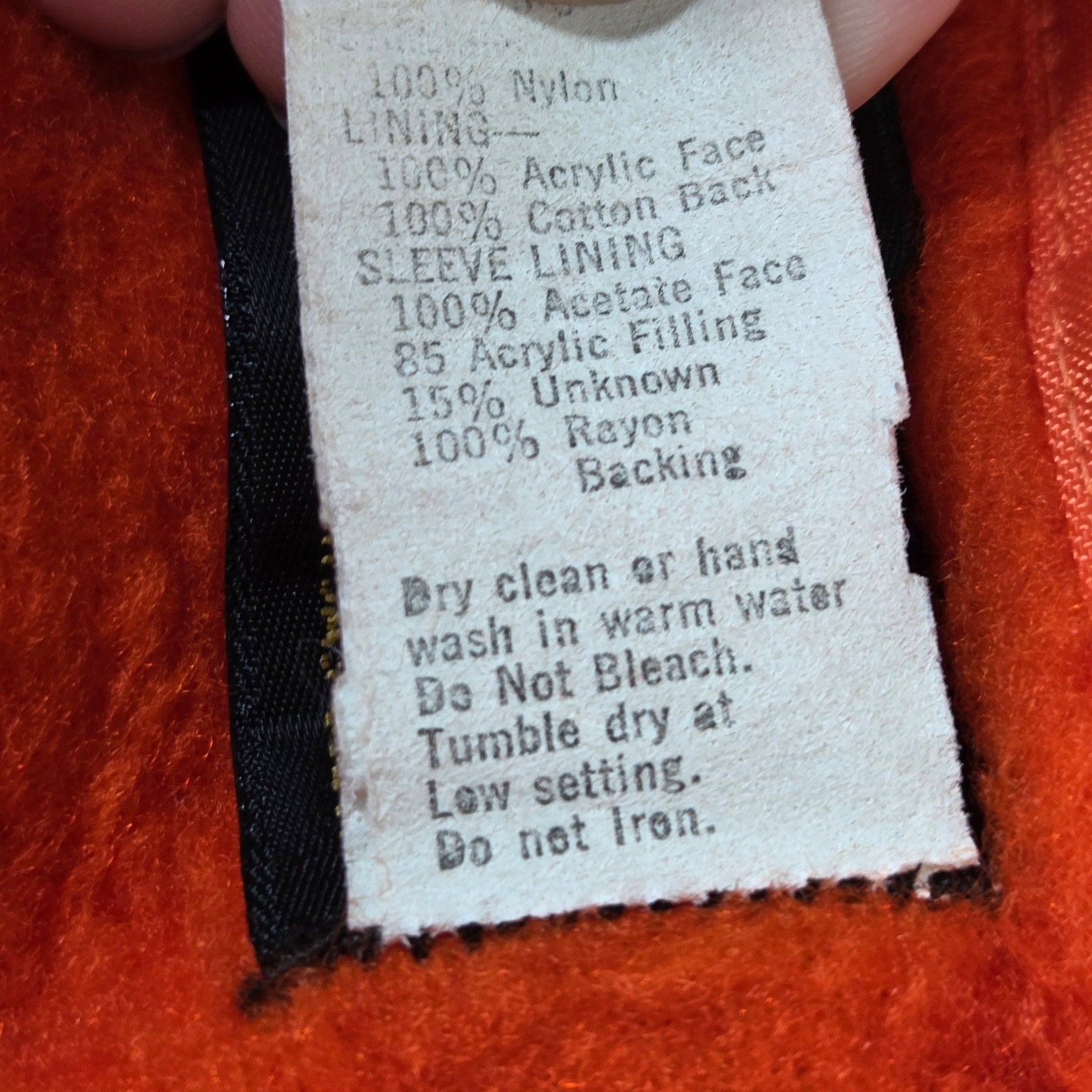 Vintage Swingster Farm Fans Hooded Coach Jacket USA Nylon Mens M Orange