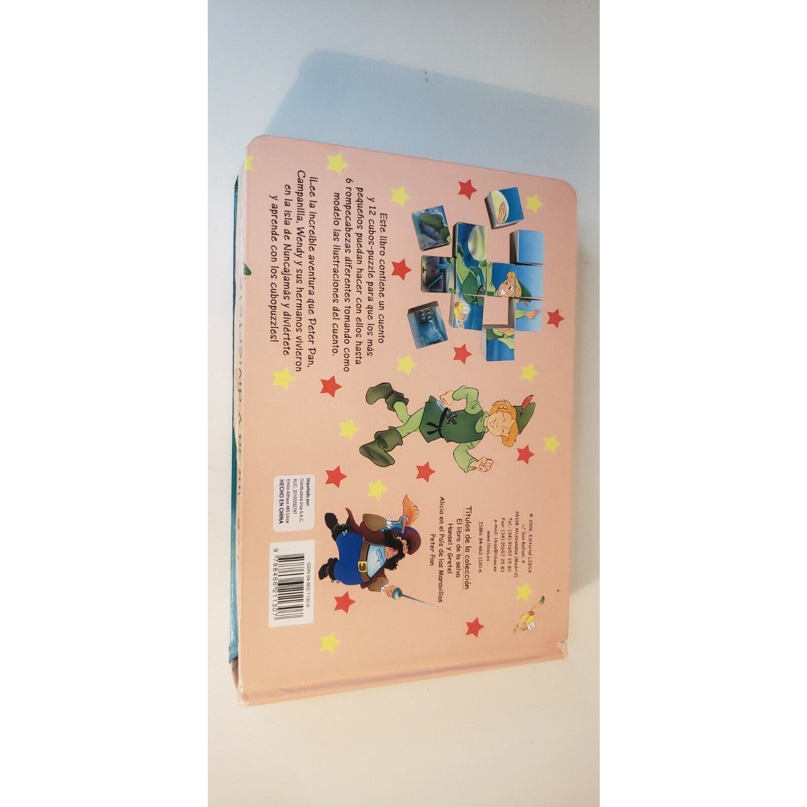 Peter Pan Cubopuzzles Interactive Puzzle Book Spanish Edition 2006