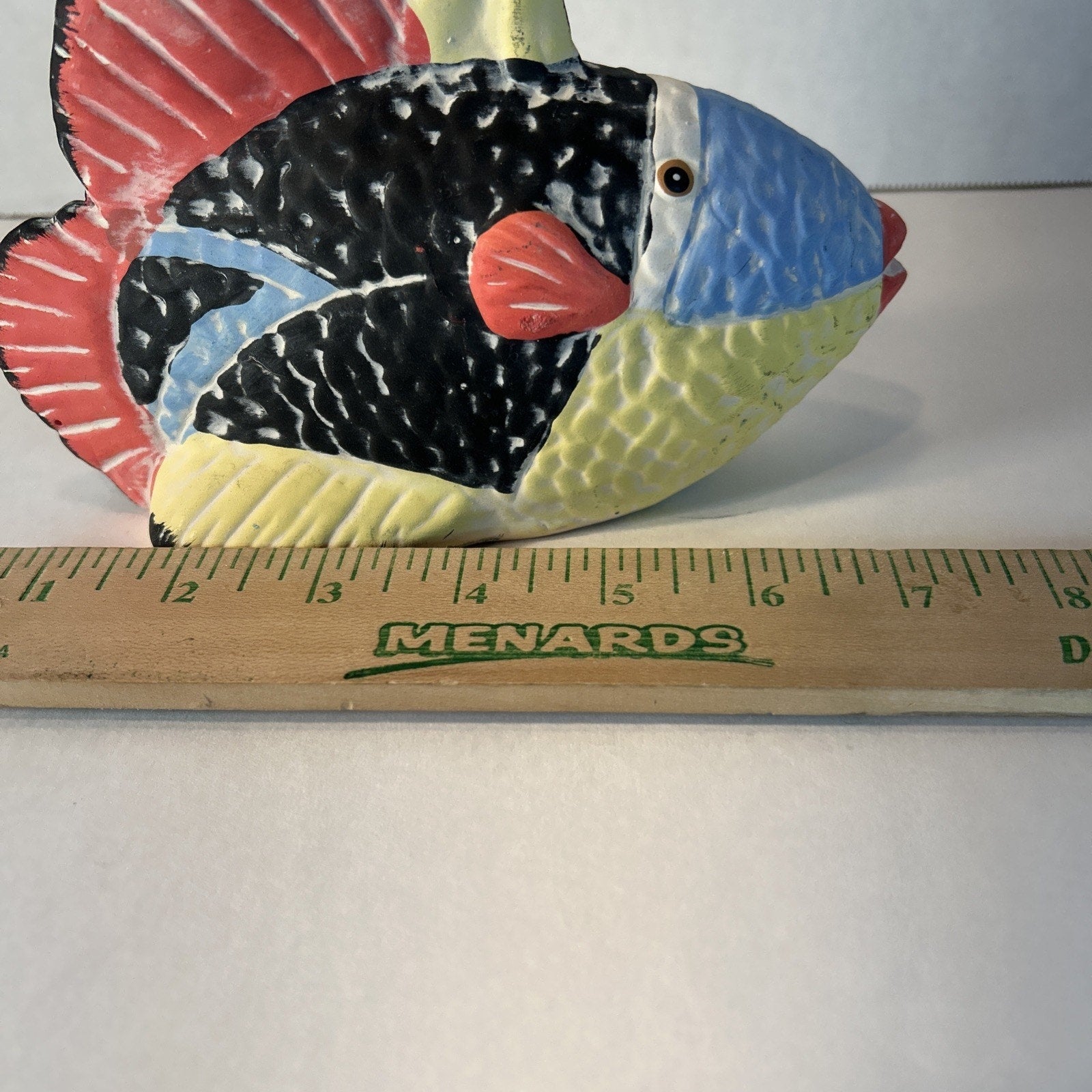 K’s Collection Ceramic Tropical Fish Figurines Lot of 3 Multicolor Home Decor