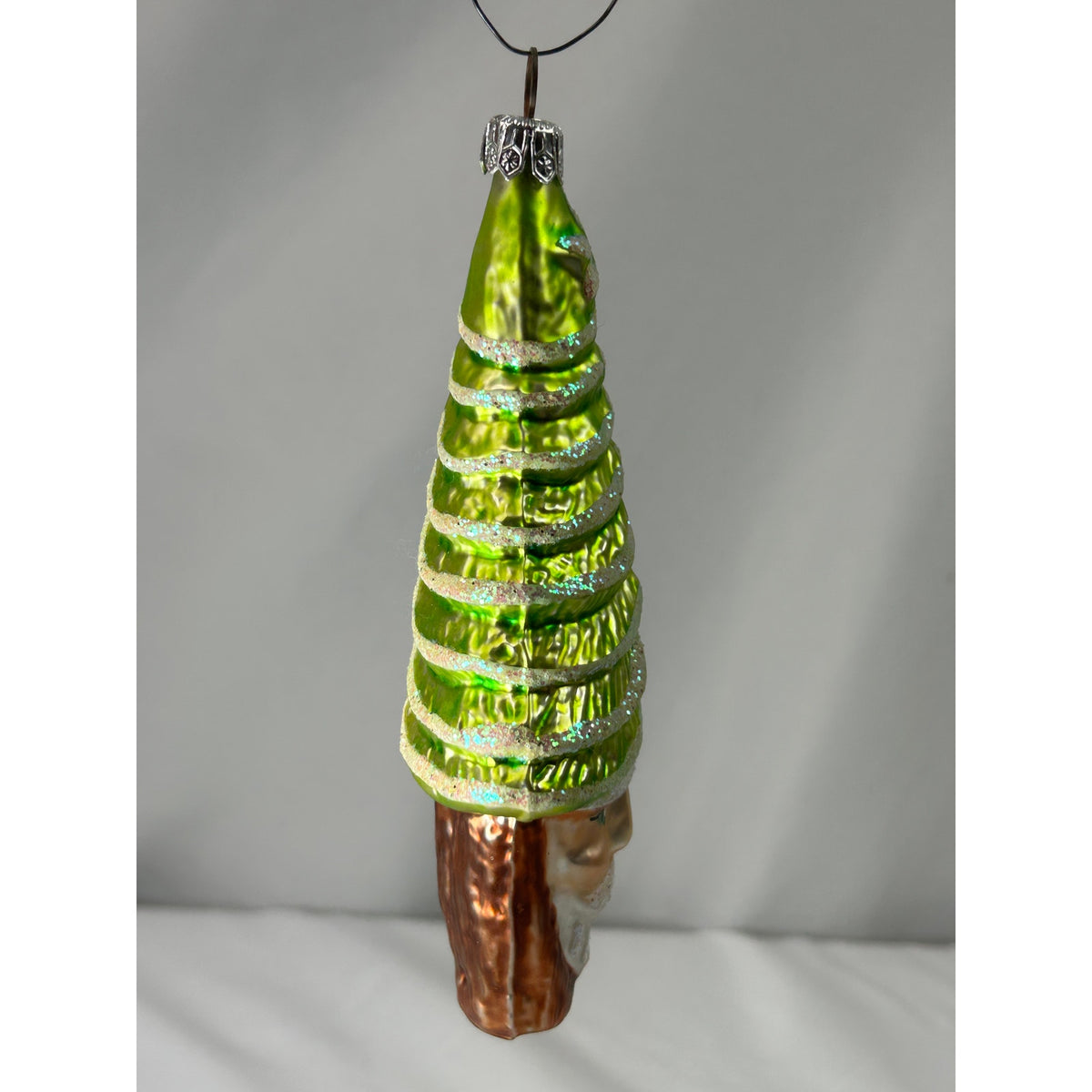 Christopher Radko Pine Tree Santa 1995 Glass Ornament 95-912-0 Retired 5.5"