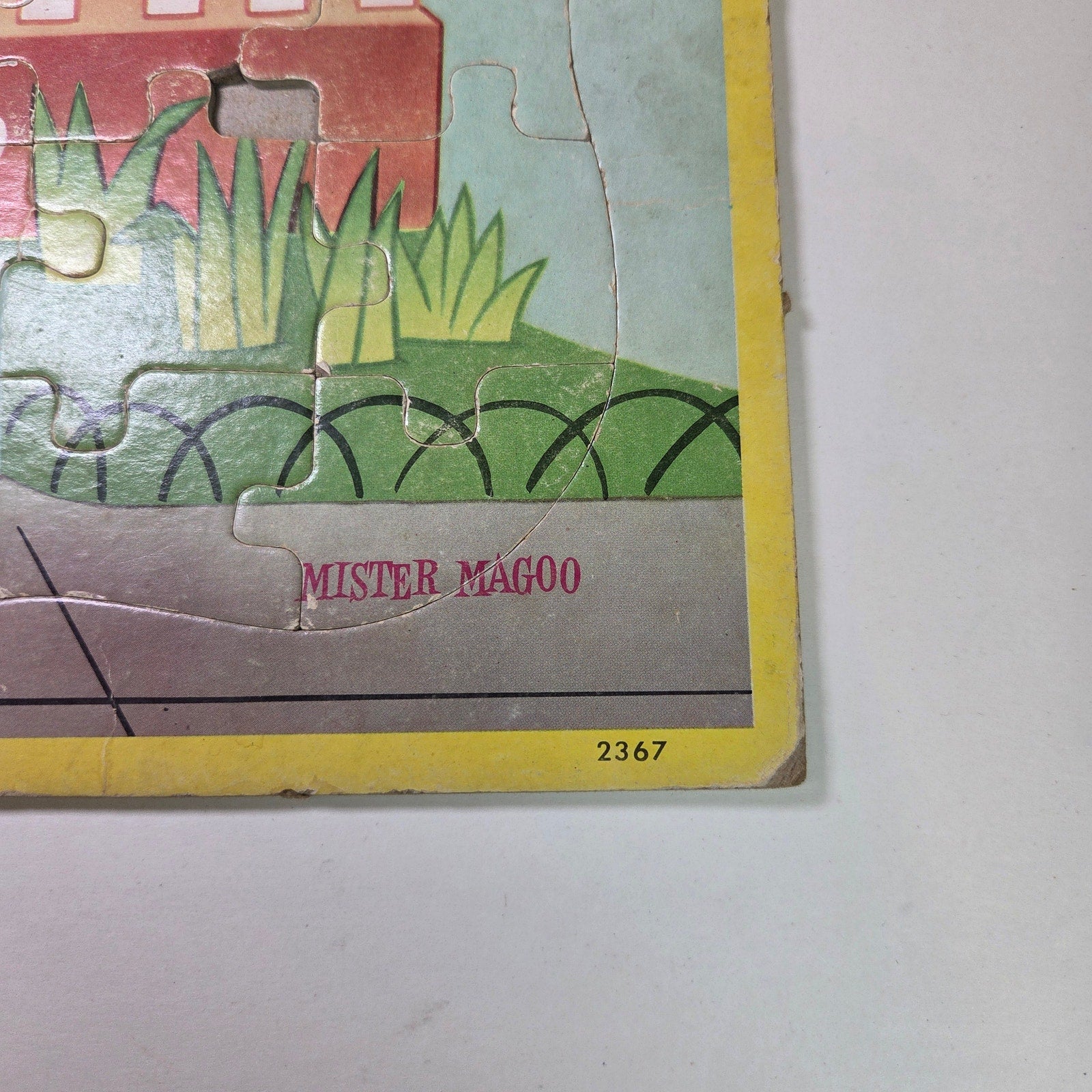 Vintage 1957 Jaymar Mister Magoo Frame Tray Puzzle #2367 Cartoon Retro