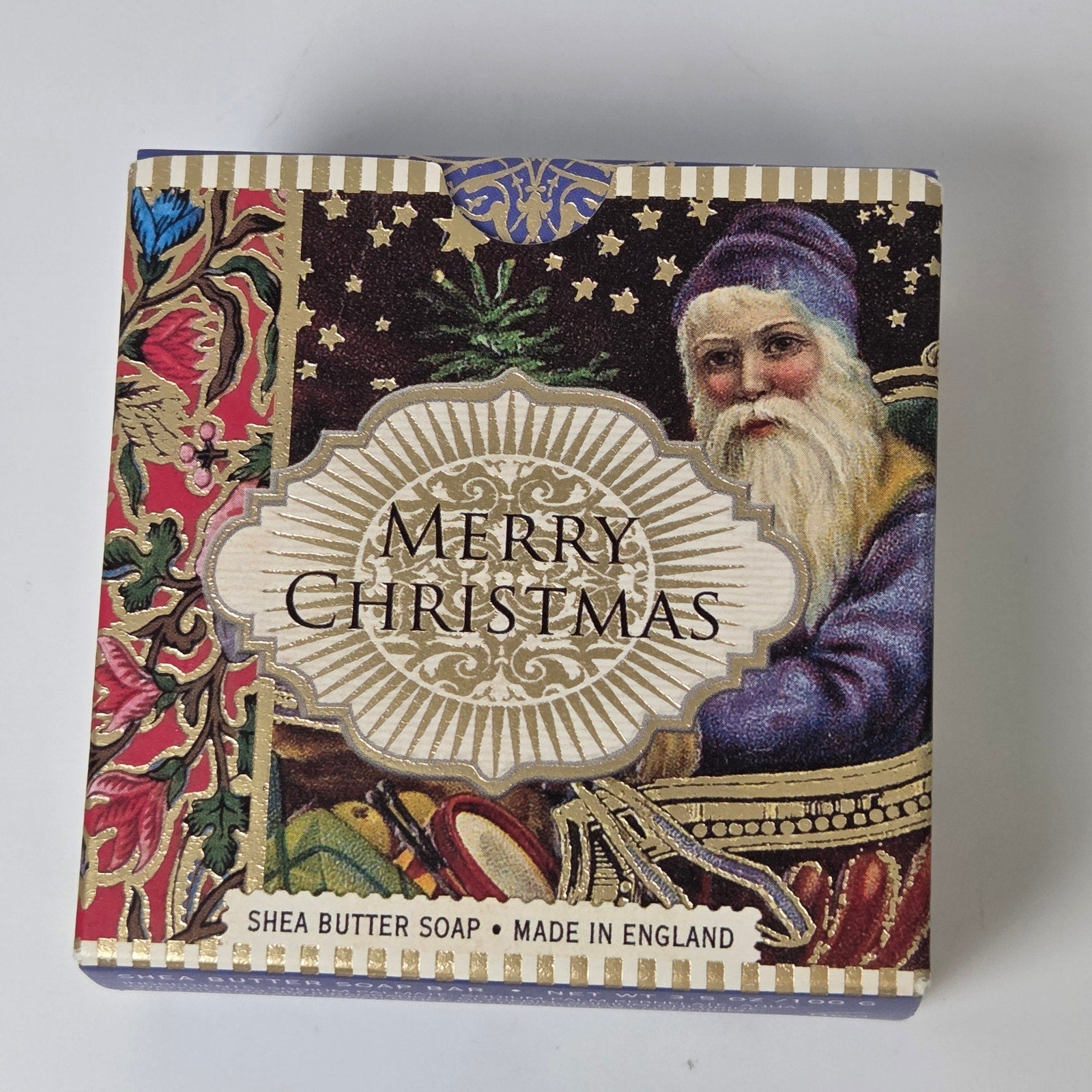 Michel Design Works Christmas Soap Set 3 Shea Butter Bars Balsam St Nick