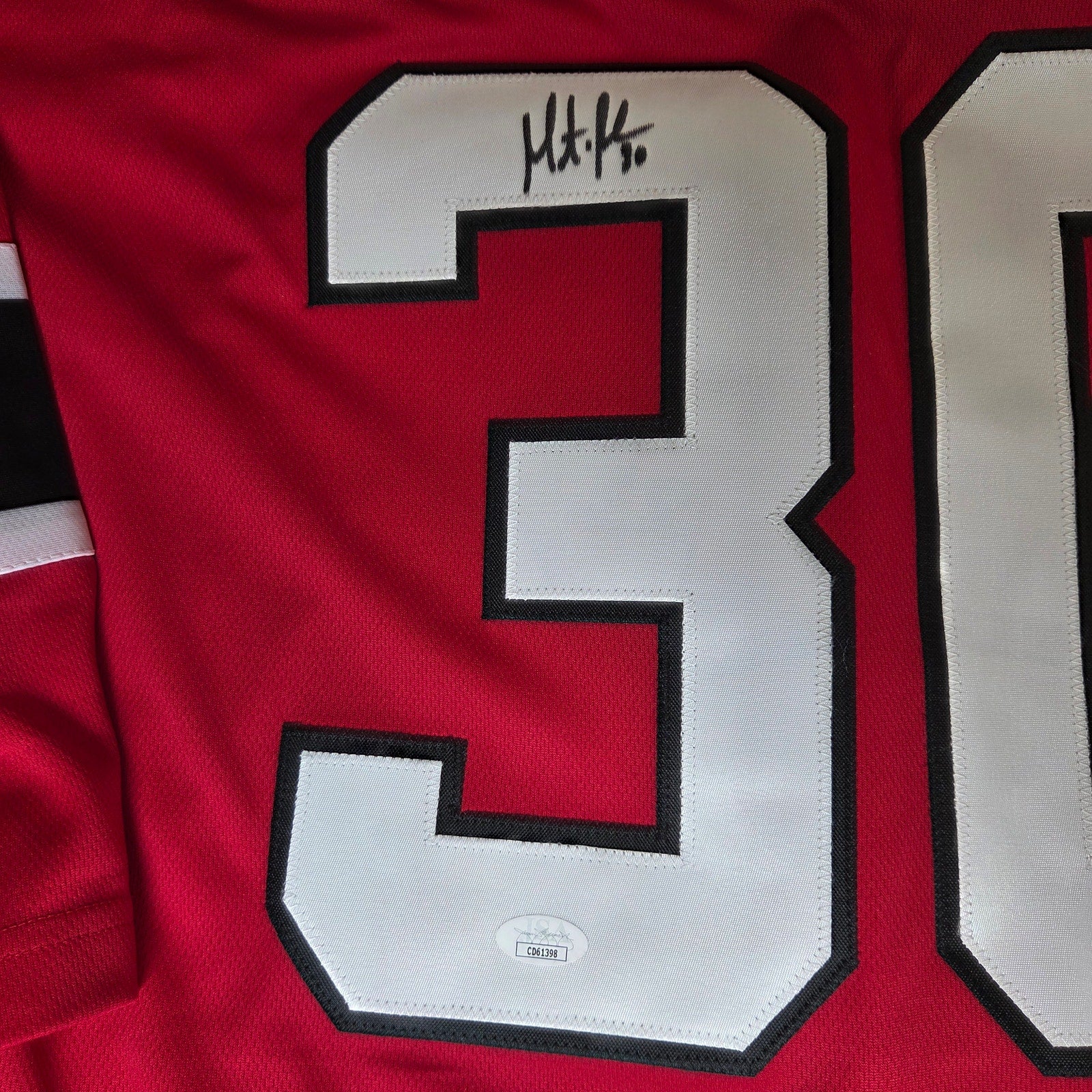 Martin Brodeur Signed Custom NJ Devils Jersey #30 XL JSA Certified Autograph