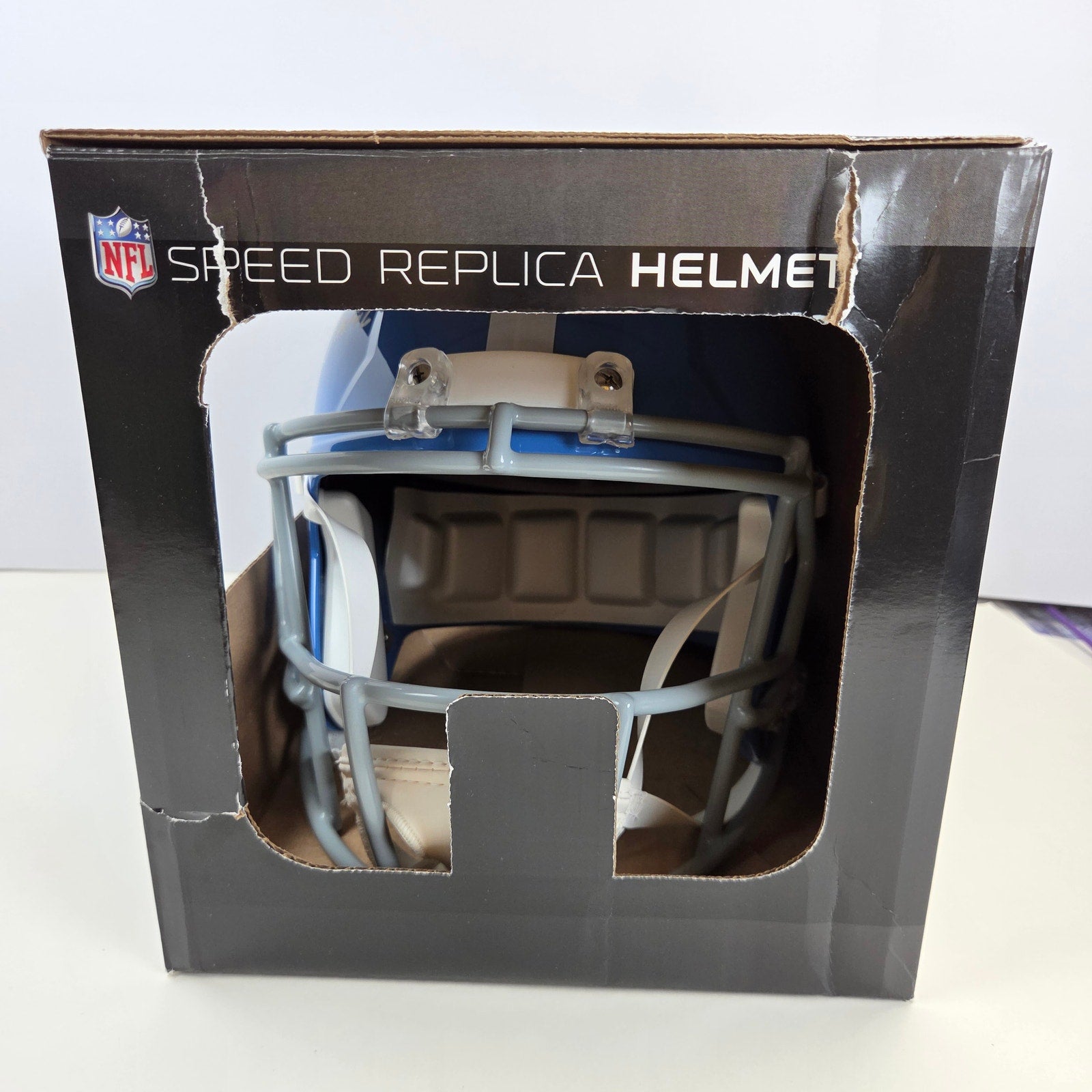 Warren Moon HOF 06 Signed Houston Oilers Riddell Speed Helmet BAS Witness FS
