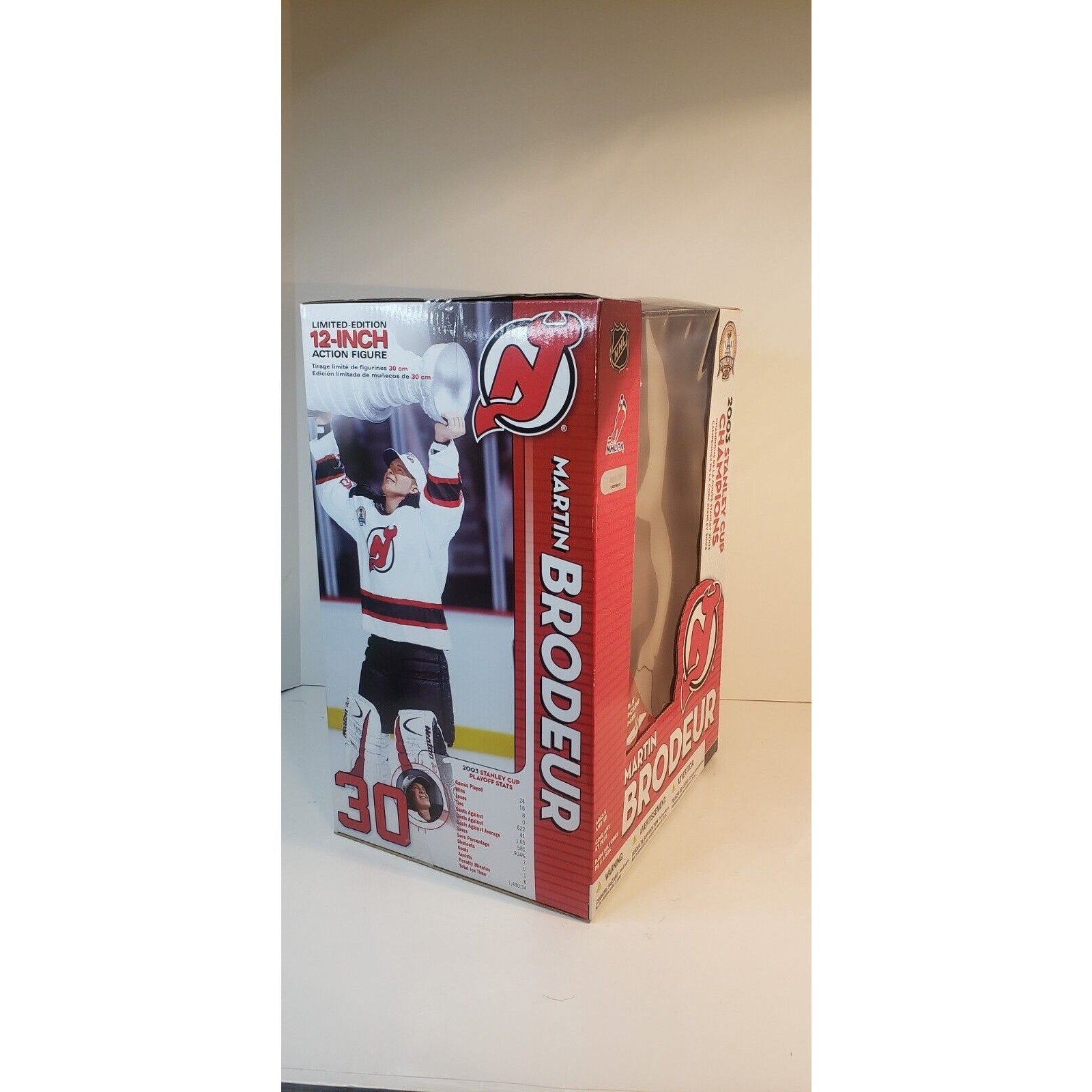 Martin Brodeur McFarlane NHL Series 2 12" Devils Stanley Cup Champions Figure NIB HOF