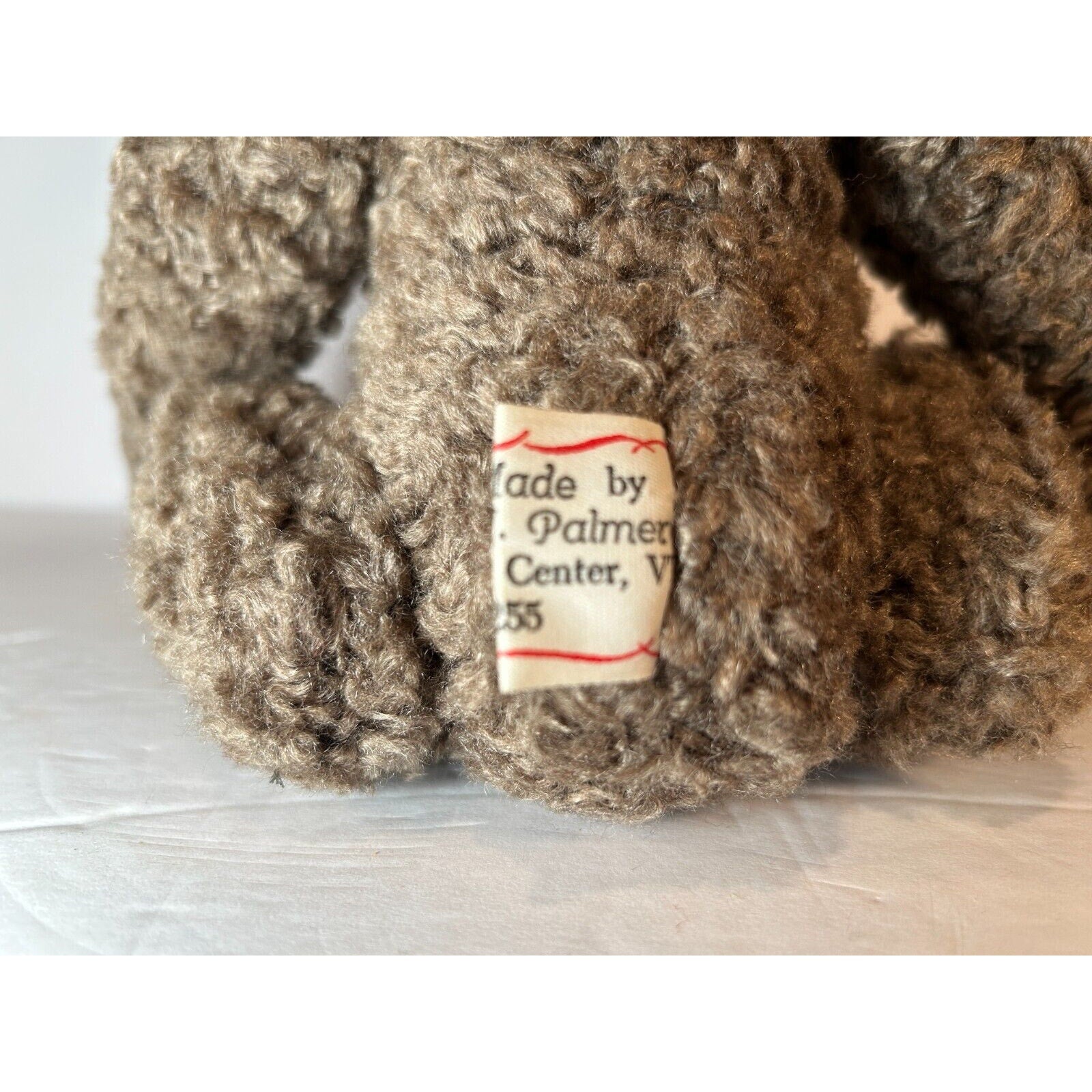 Vintage Handmade By Susan Palmer Golden Brown 5 Way Jointed Teddy Bear Plush