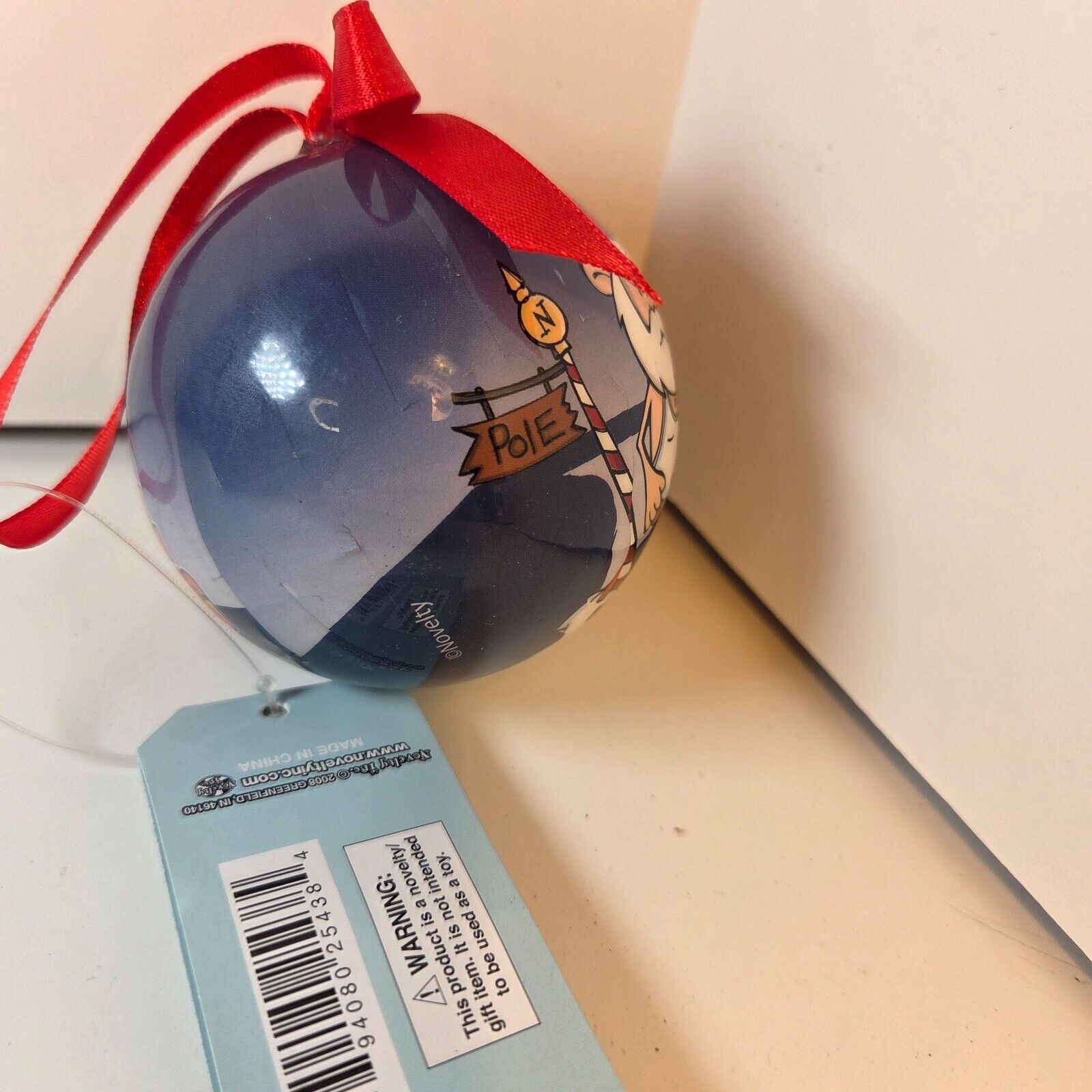 Global Warming Santa Ornament 2008 Novelty Inc