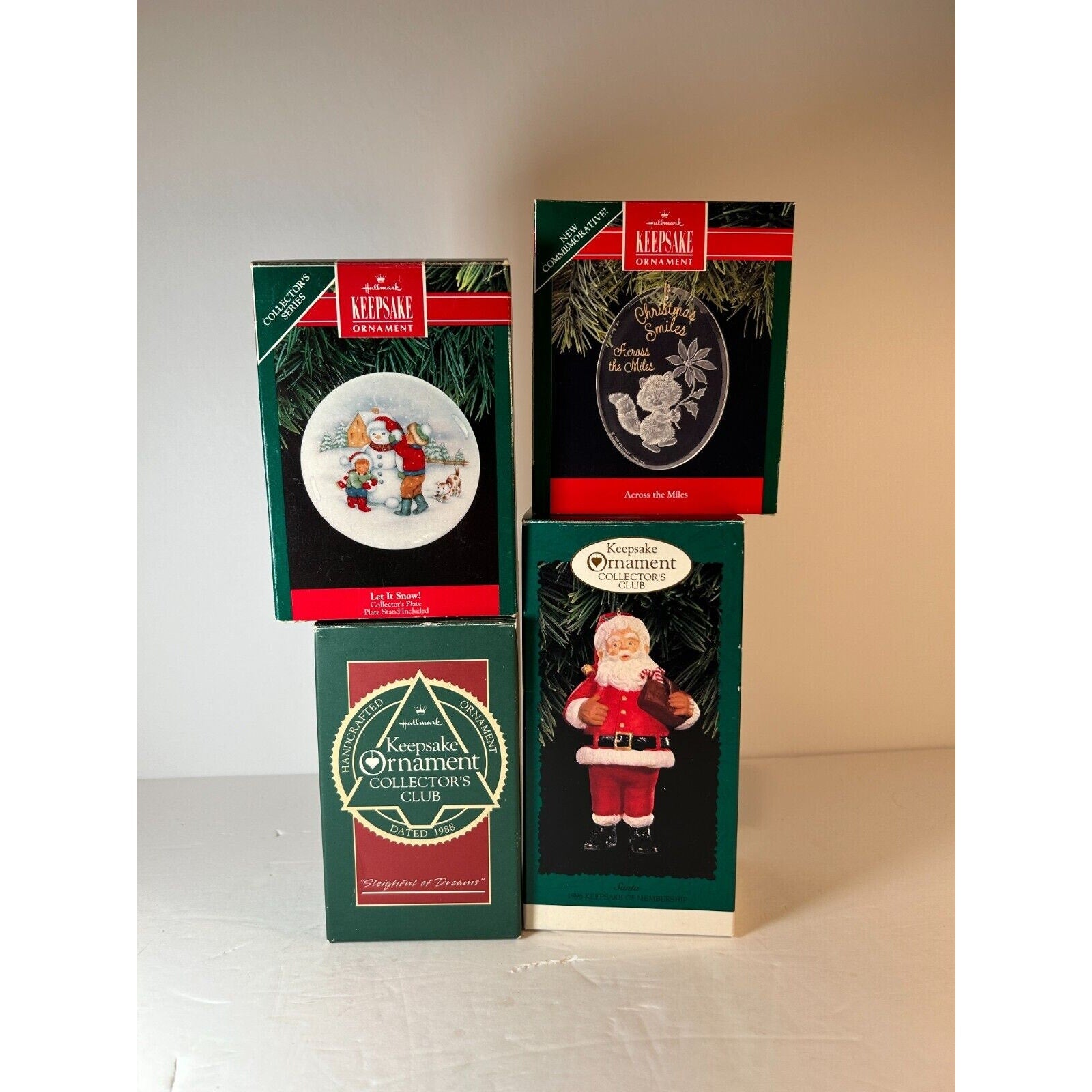 Hallmark Keepsake Christmas Ornament lot of 4