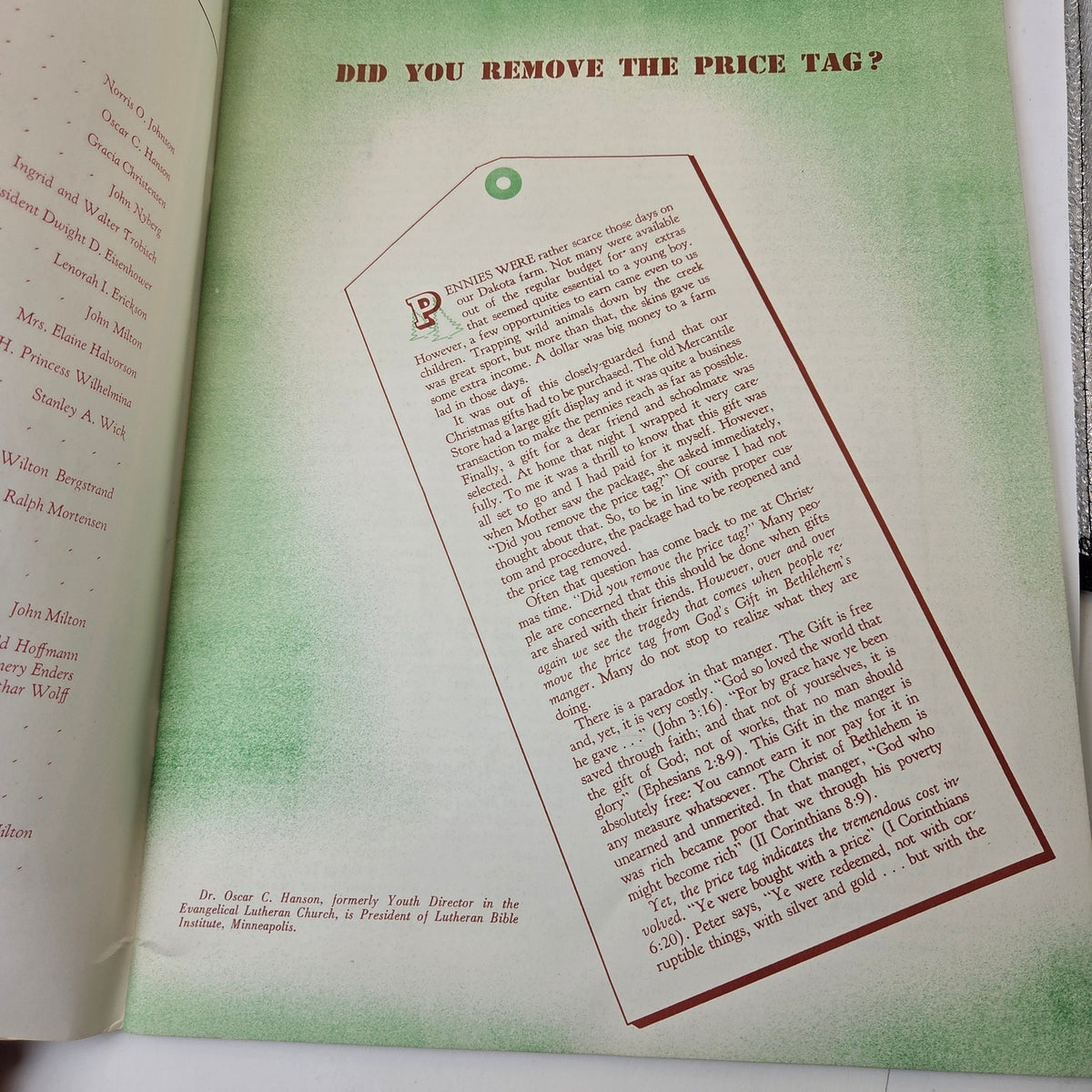 Vintage 1950s Christmas Echoes Lutheran Booklet Messenger Press Minneapolis MN