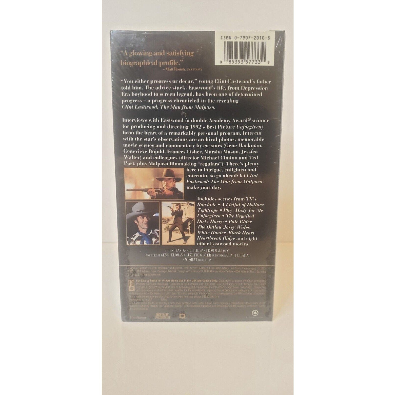 The Man From Malpaso (VHS, 1994) New Sealed Clint Eastwood