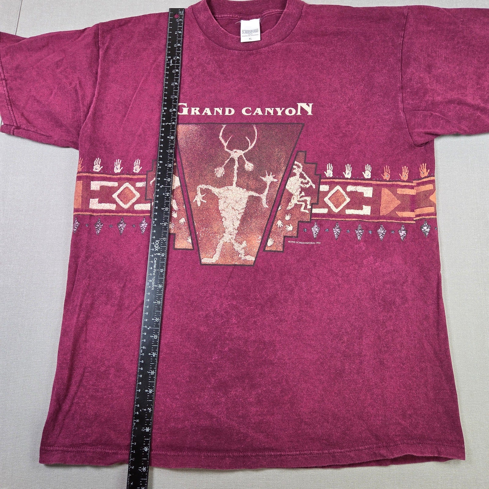 Vintage 1995 Screenworks Grand Canyon Graphic T Shirt XL USA Made Southwest