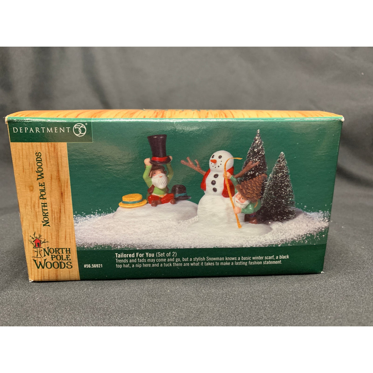 Dept 56 Tailored For You 56921 North Pole Woods Set of 2 Retired 2000