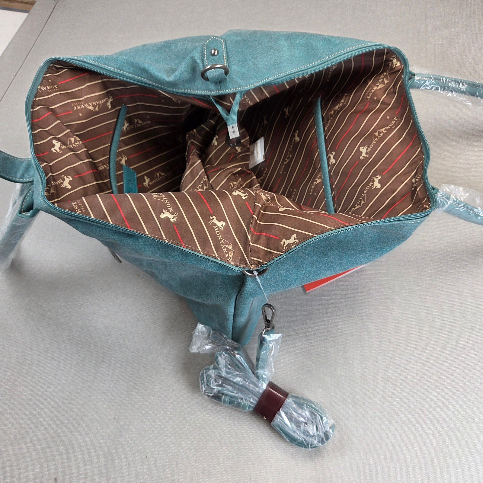 Montana West Twin Creek BF876 Western Turquoise Stone Tote Handbag NWT 2023